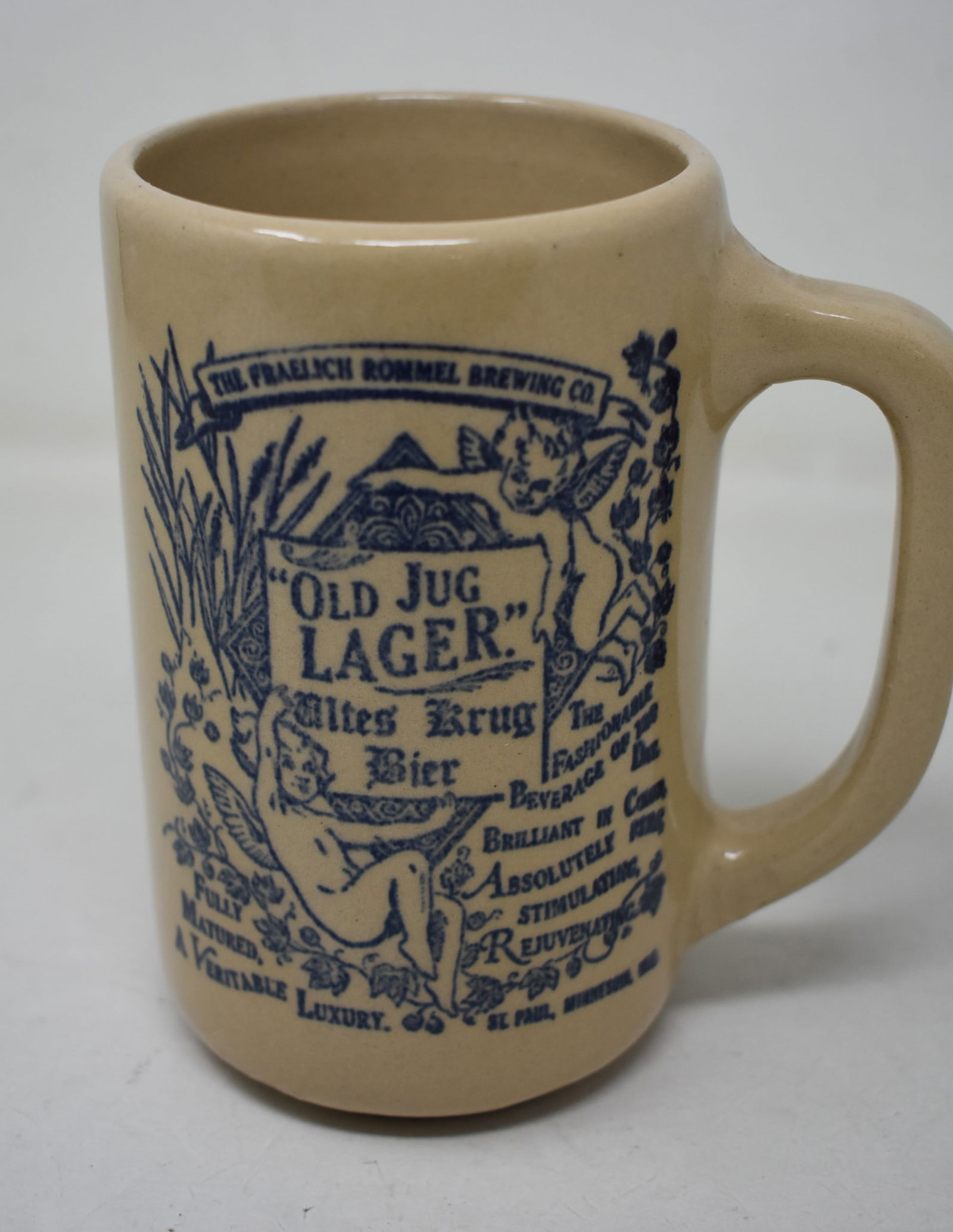 Old Jug Lager Pottery Beer Mug Stein (1 of 4)