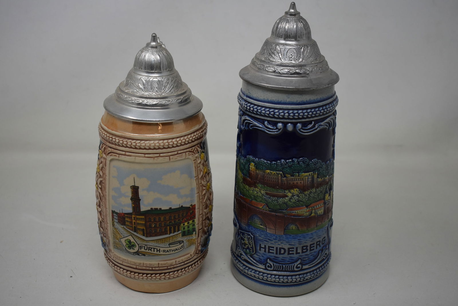 2 Gerz Lidded German Beer Steins (1 of 5)