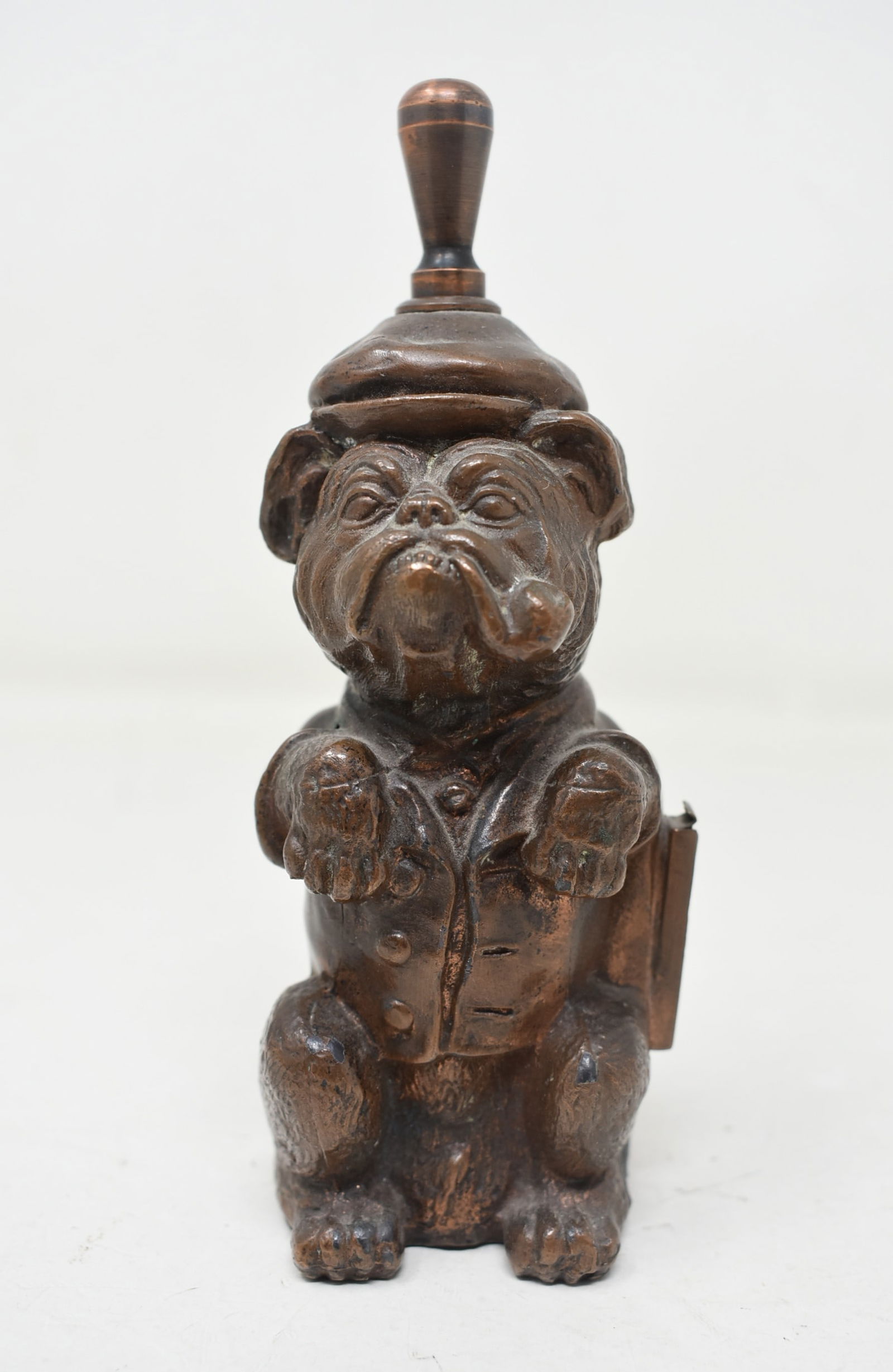 Vintage Ronson Metal Works Bulldog Figural Table Striker Lighter (1 of 6)