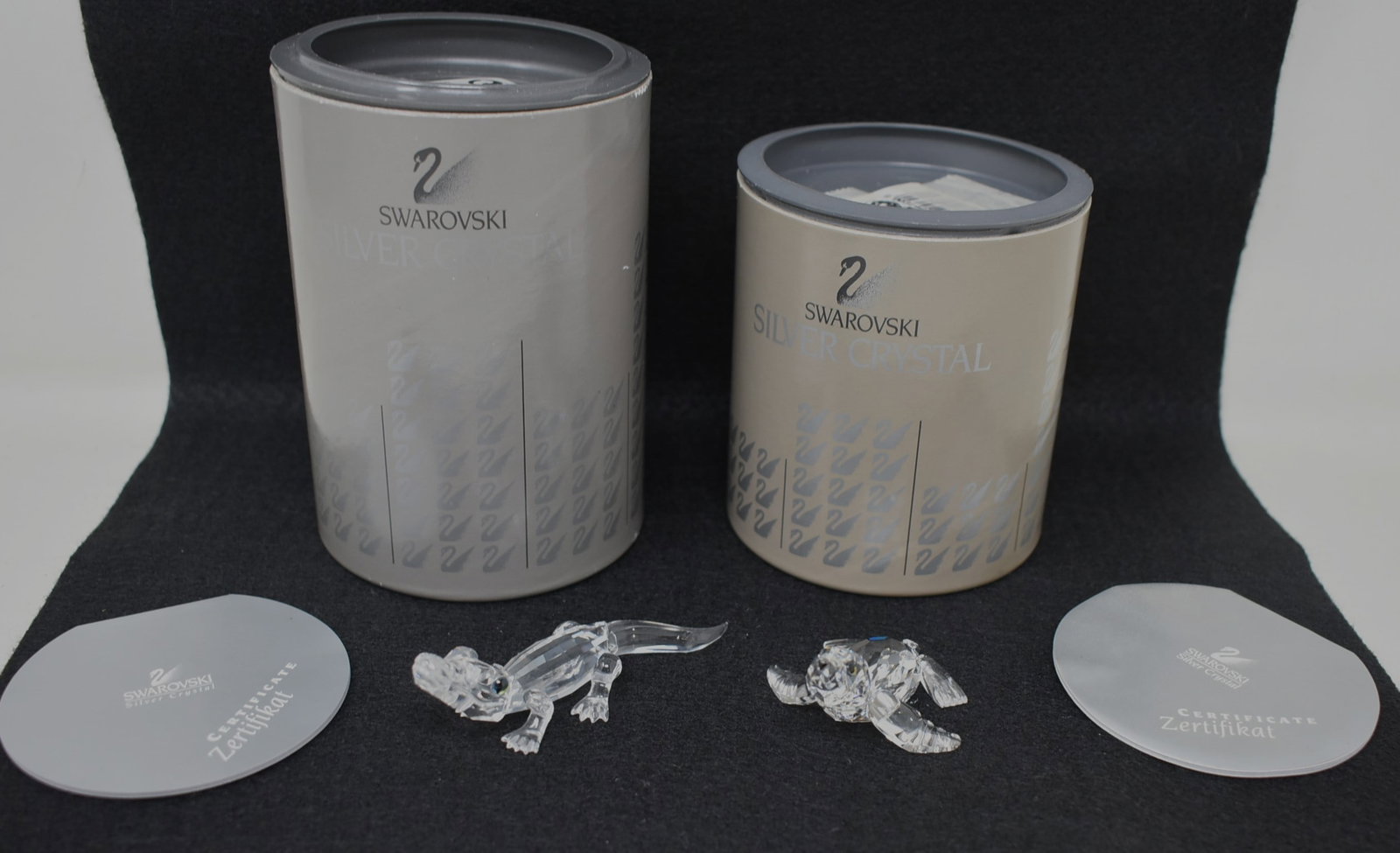 2 Swarovski Crystal Figures "Alligator" & "Sea Lion" (1 of 5)