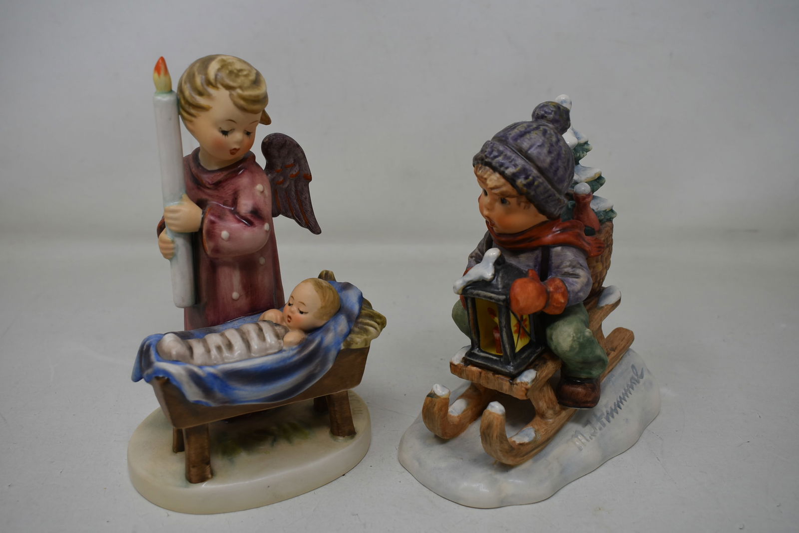 2 6" Hummel Figurines "Watchful Angel" and "Ride Into Christmas" (1 of 4)