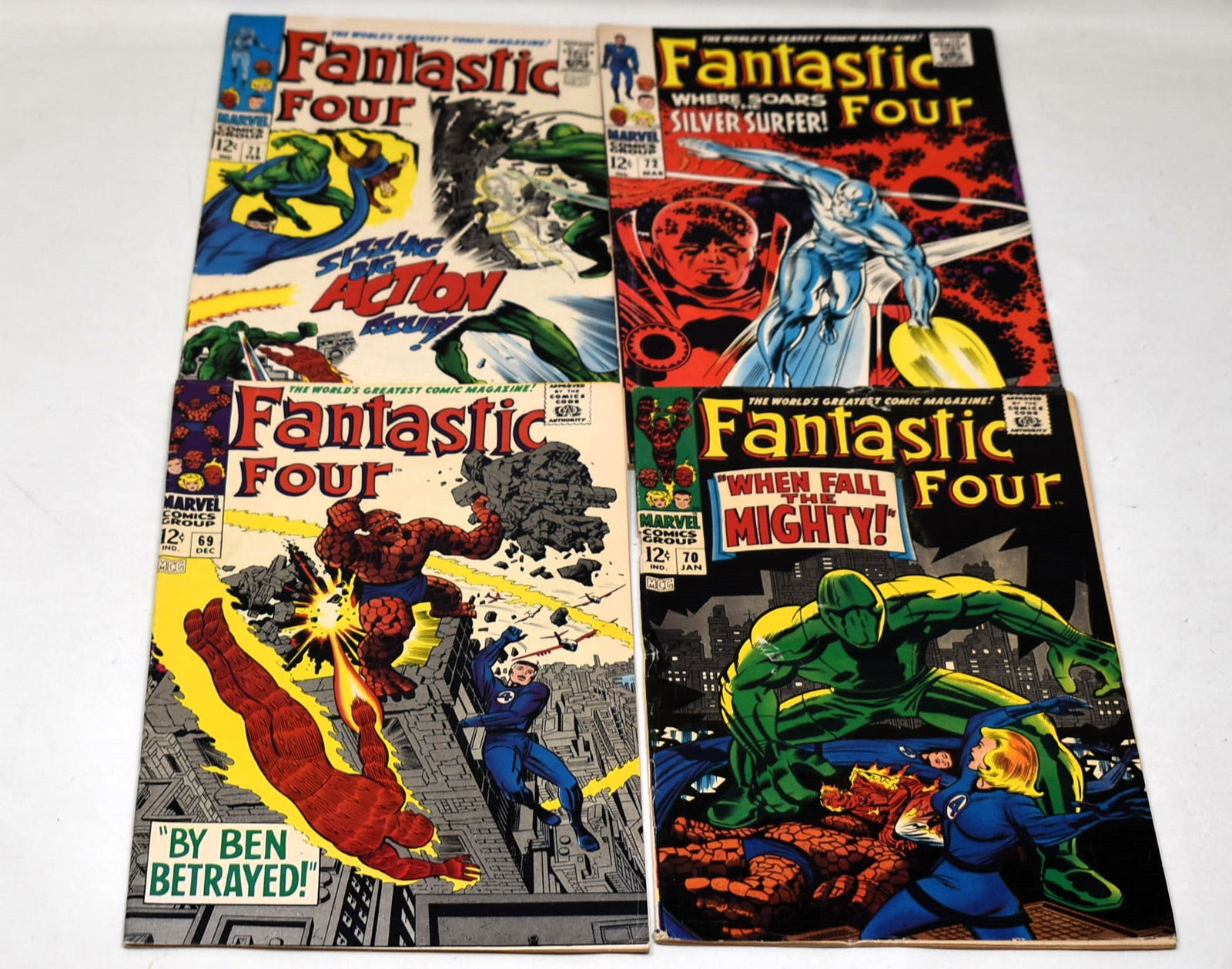 Fantastic Four Comic Book Lot of 4 issues #69-72 (1 of 10)