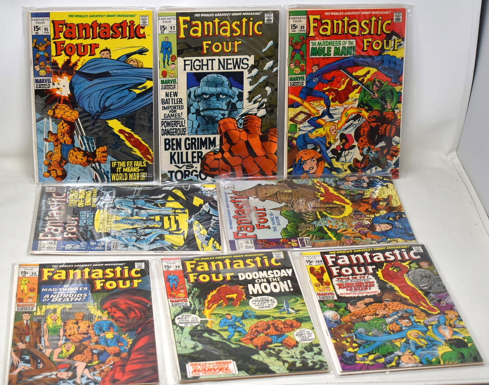 Fantastic Four Comic Book Lot of 12 issues 82 84 85 87 89 92 & 95-100 (1 of 9)