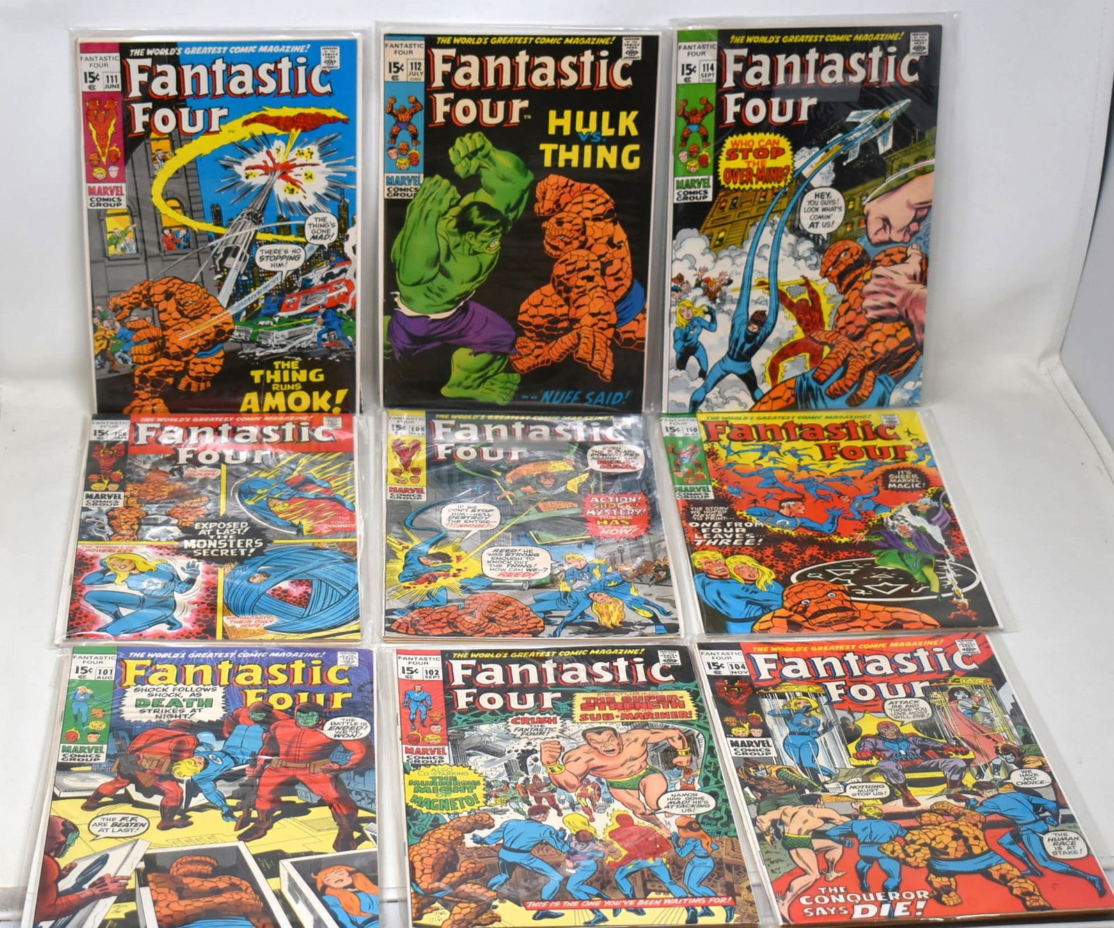 Fantastic Four Comic Book Lot of 21 issues 101-121 (1 of 16)