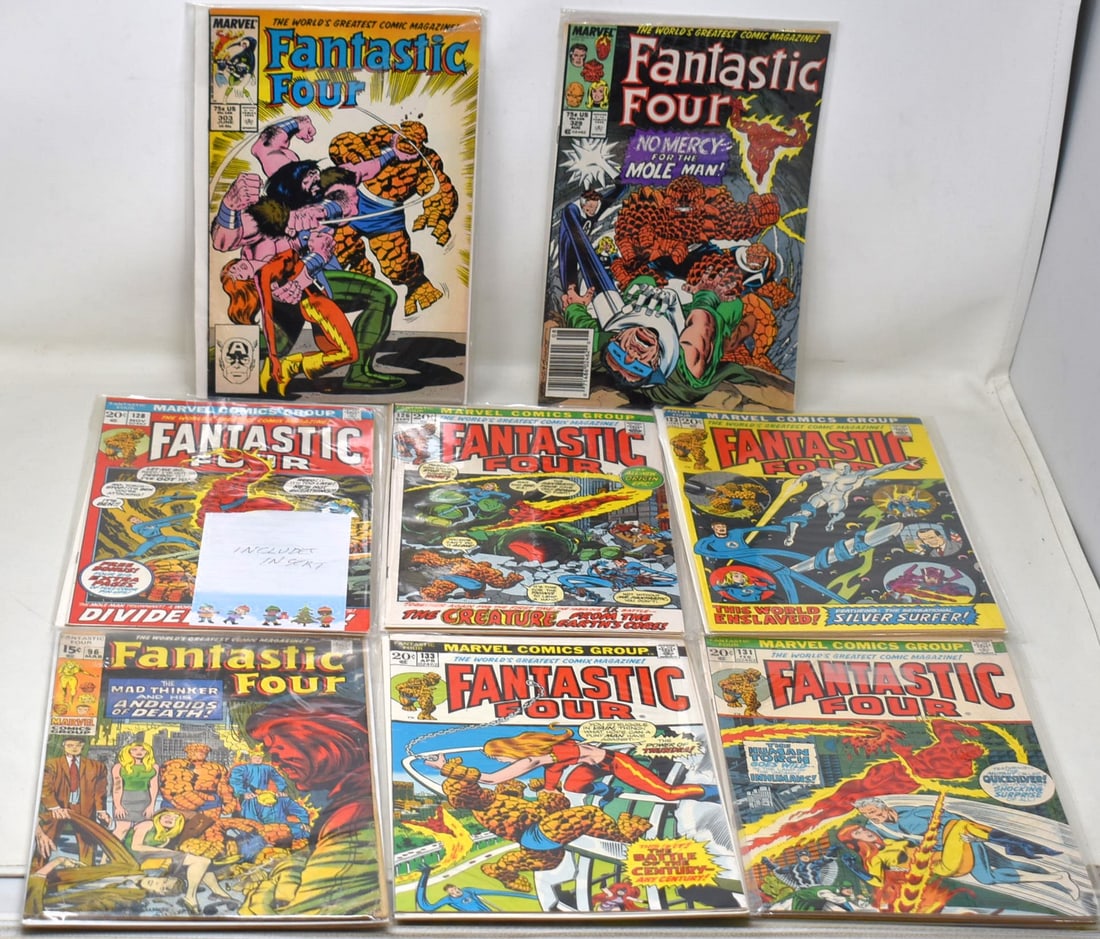 Fantastic Four Comic Book Lot of 14 issues 122 123 125-128 130 131 133(x2) 142 303 329 390 (1 of 10)