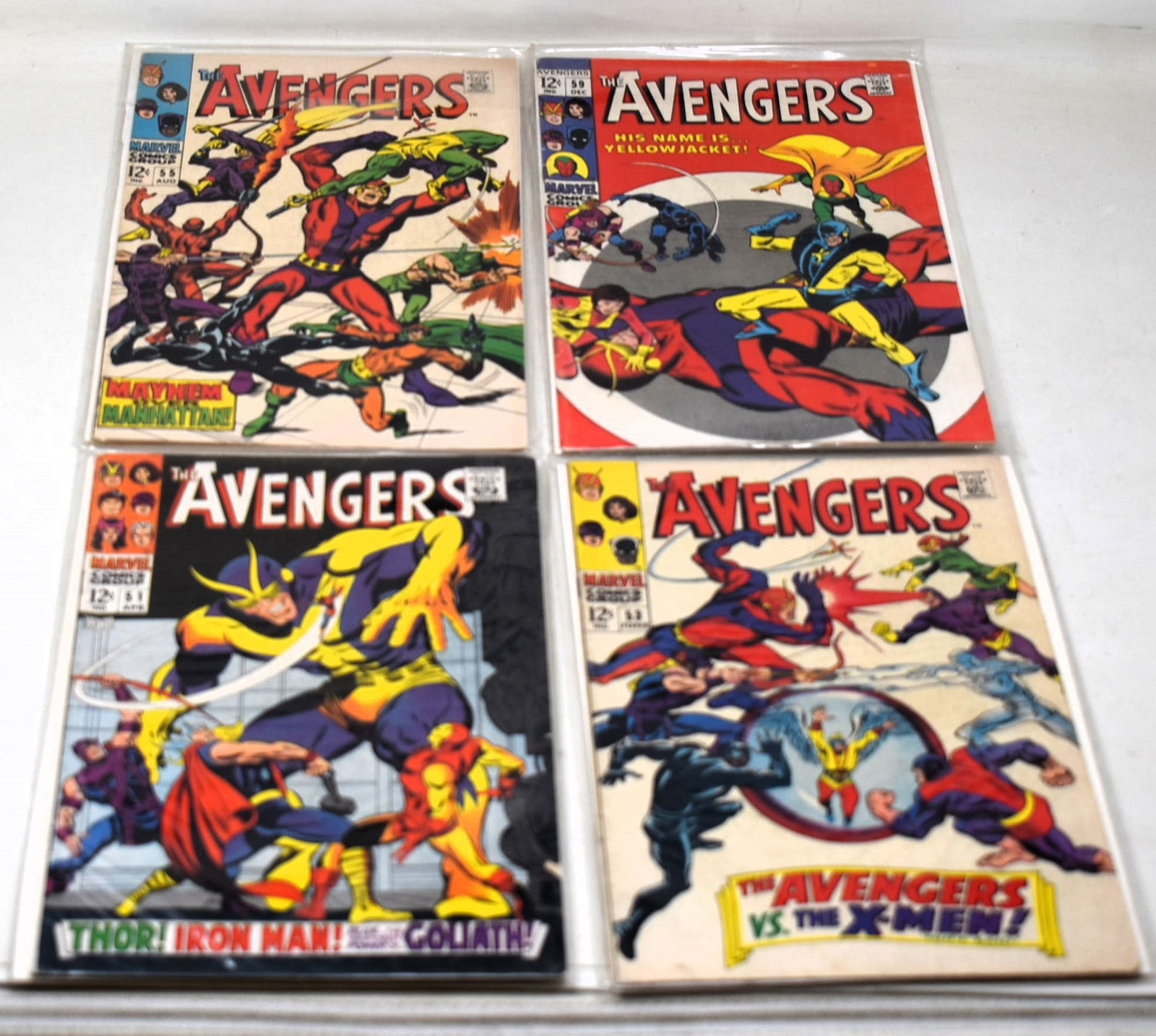 Avengers Comic Book Lot of 7 - 51-56 & 59 1st Grim Reaper 1st Ultron (1 of 6)