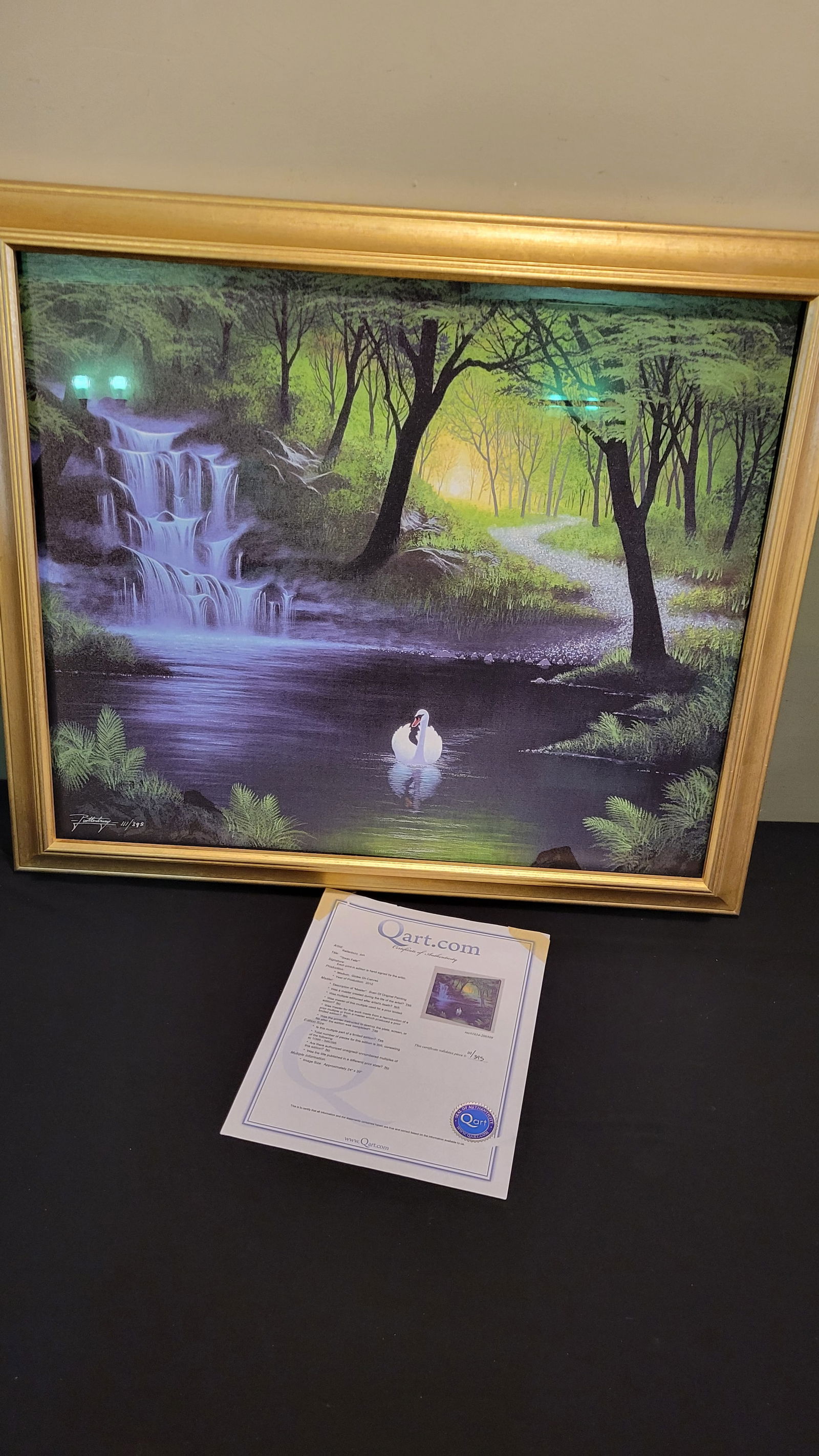John Rattenbury "Swan Falls" Hand Signed & Numbered Print on Canvas (1 of 5)