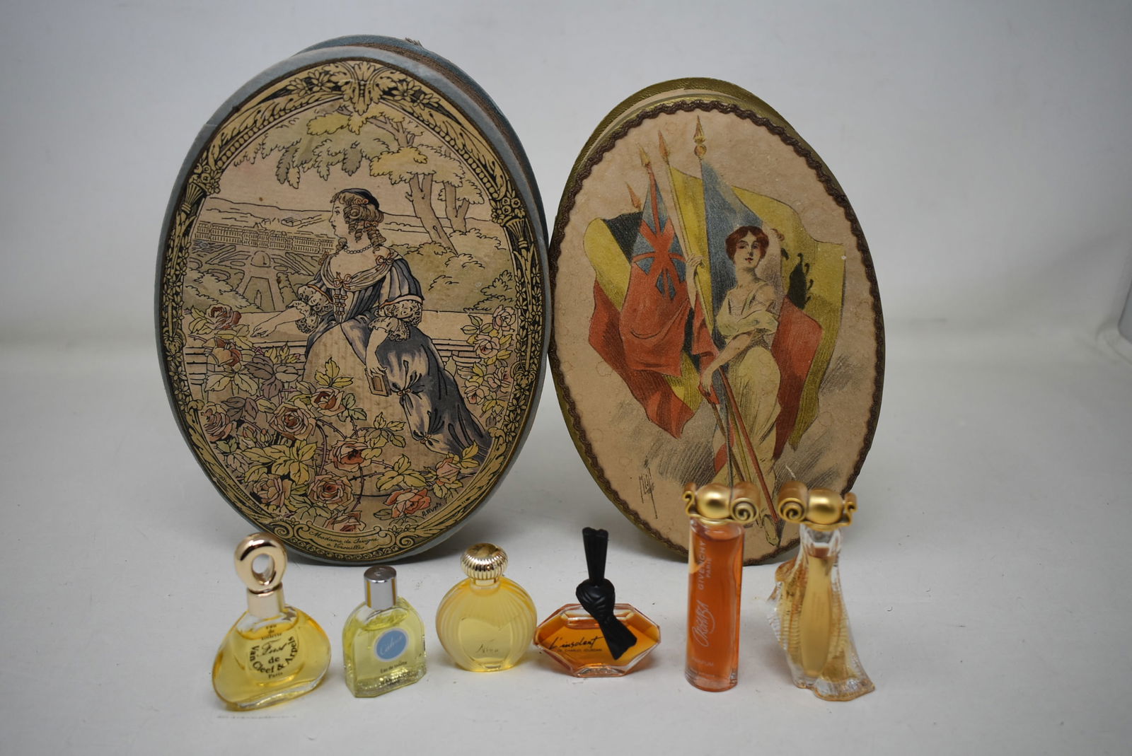 2 Antique French Vanity Boxes & Mini Perfumes (1 of 6)