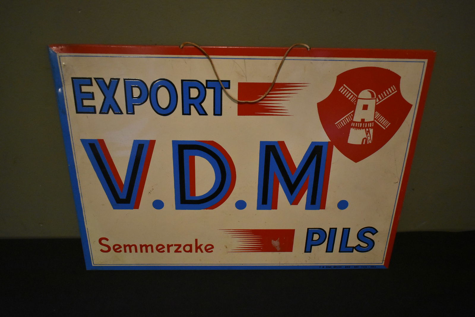 VDM Pils Export Tin Sign (1 of 3)