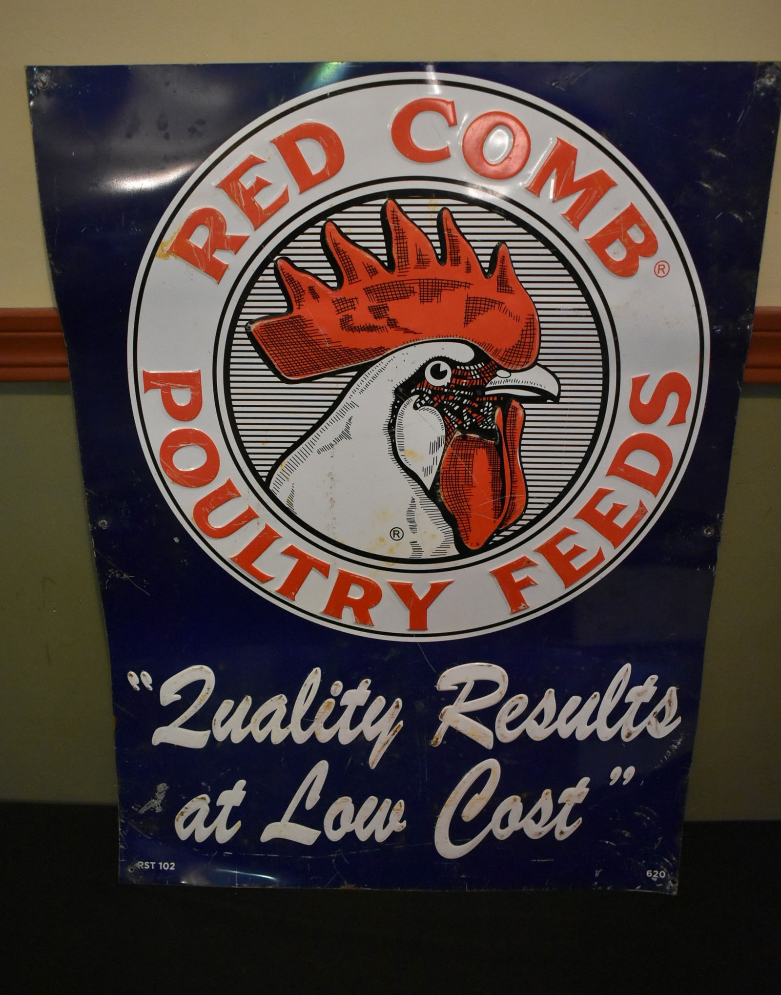 Red Comb Poultry Feeds Tin Sign (1 of 6)