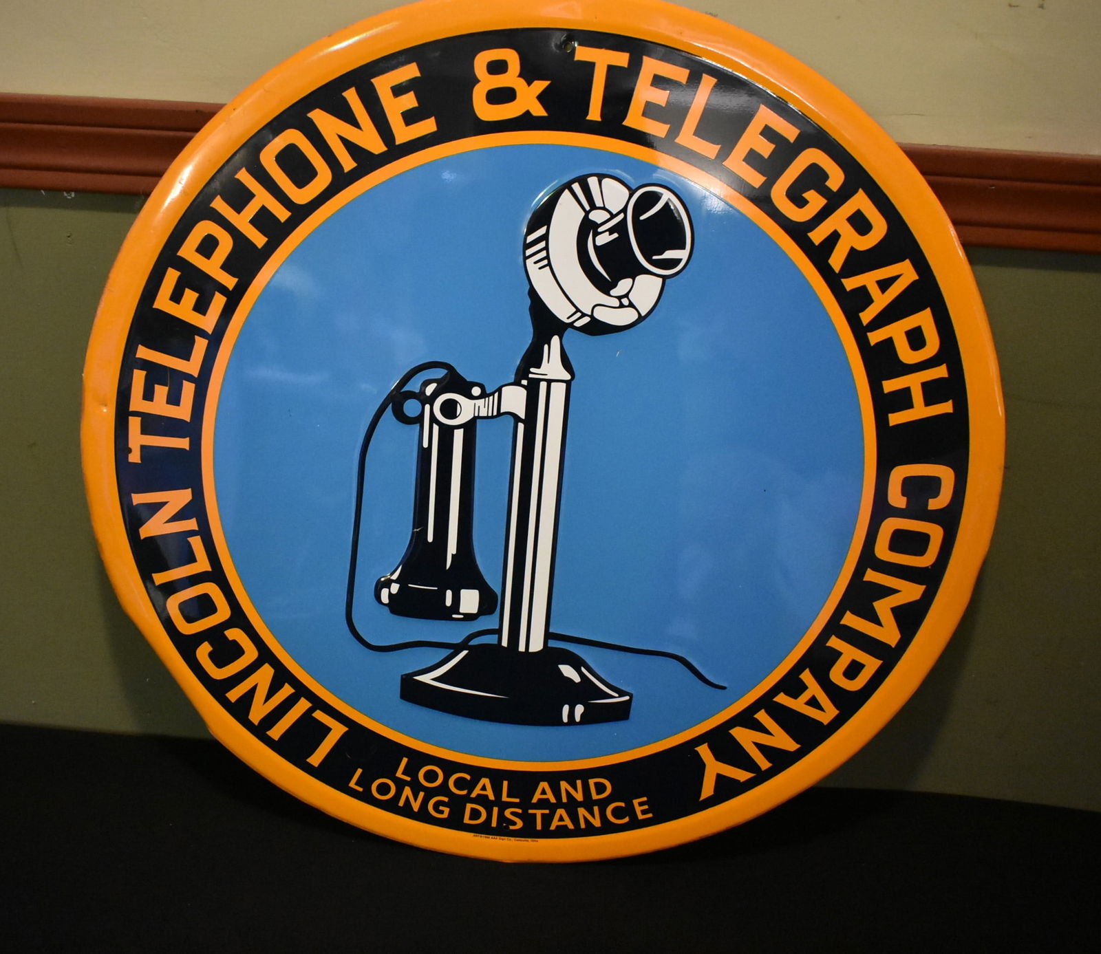 Lincoln Telephone & Telegraph Co. Tin Sign (1 of 4)