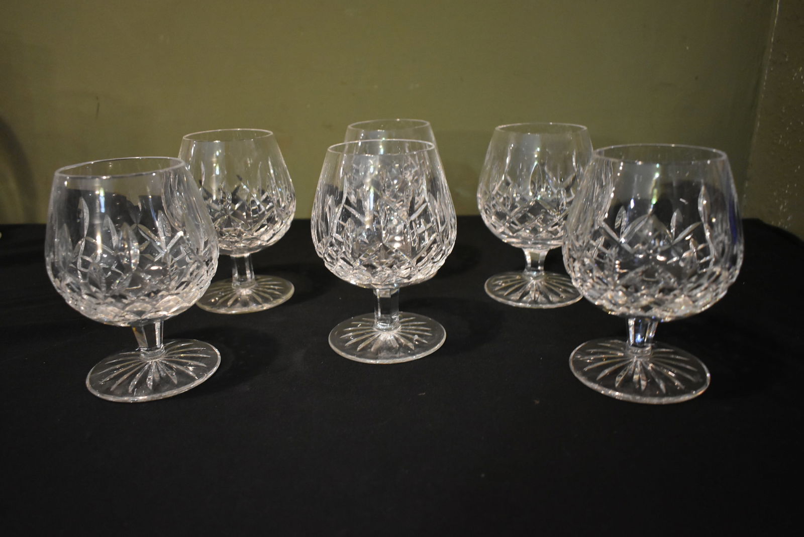 6 Waterford Crystal Lismore Brandy Glasses (1 of 5)