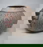 Large 12" Aztec Pottery Pot with Lizard Handles