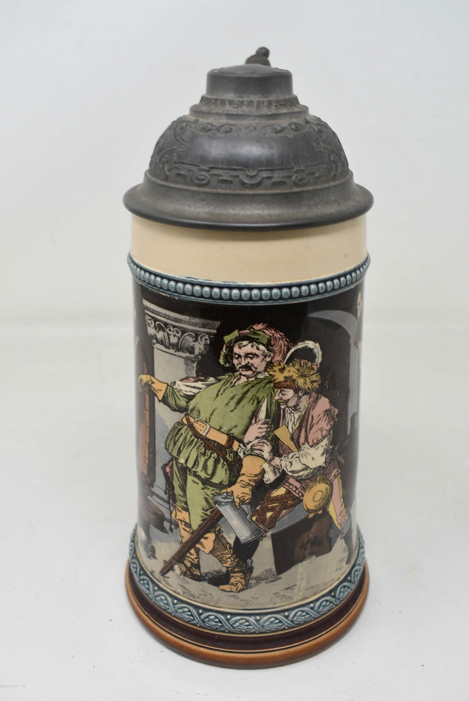 Mettlach Pug #2271 Beer Stein Druken Landsknechts (1 of 6)