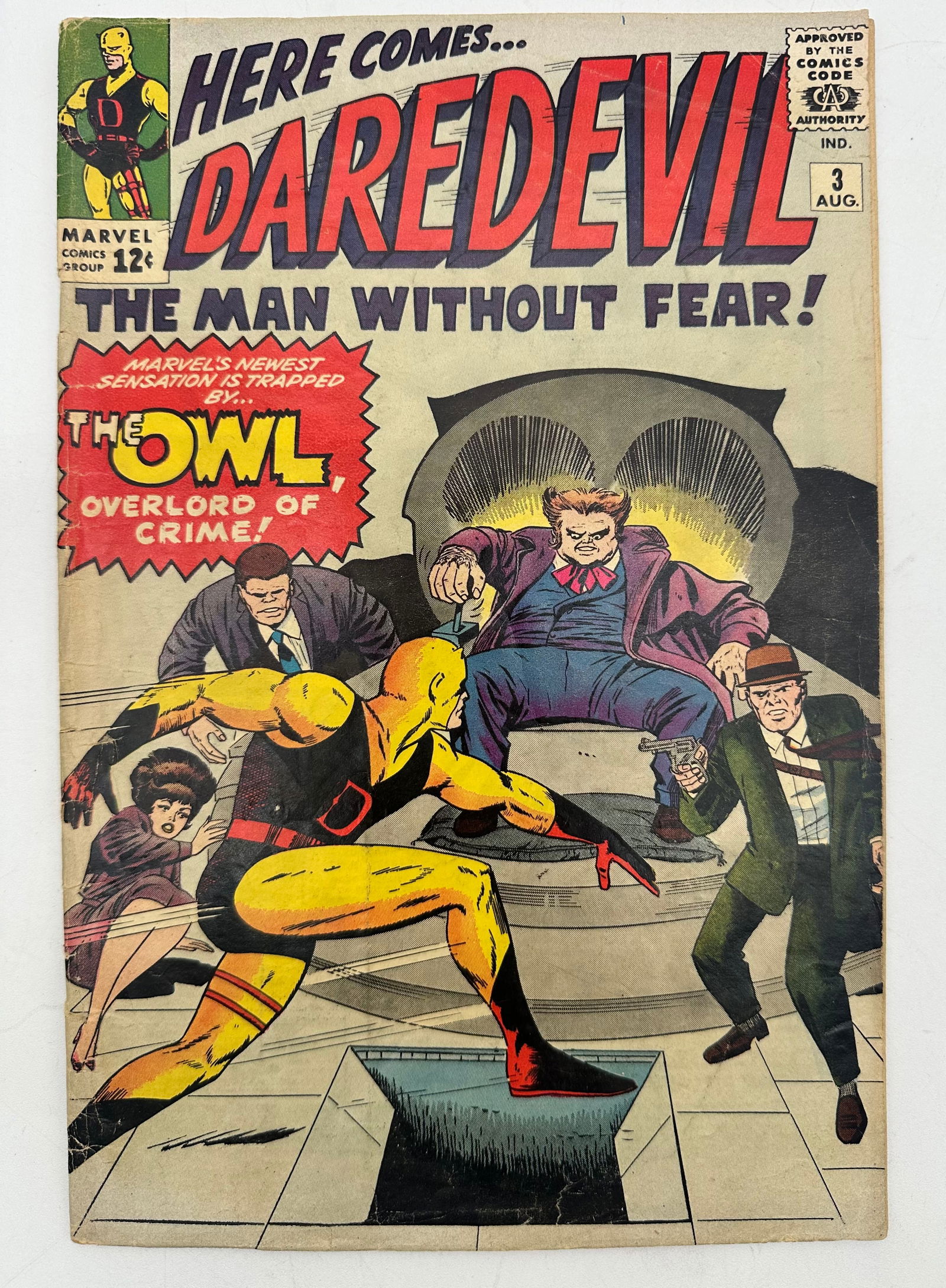 Daredevil #3 1st Appearance of the Owl 3rd. Daredevil (1 of 4)