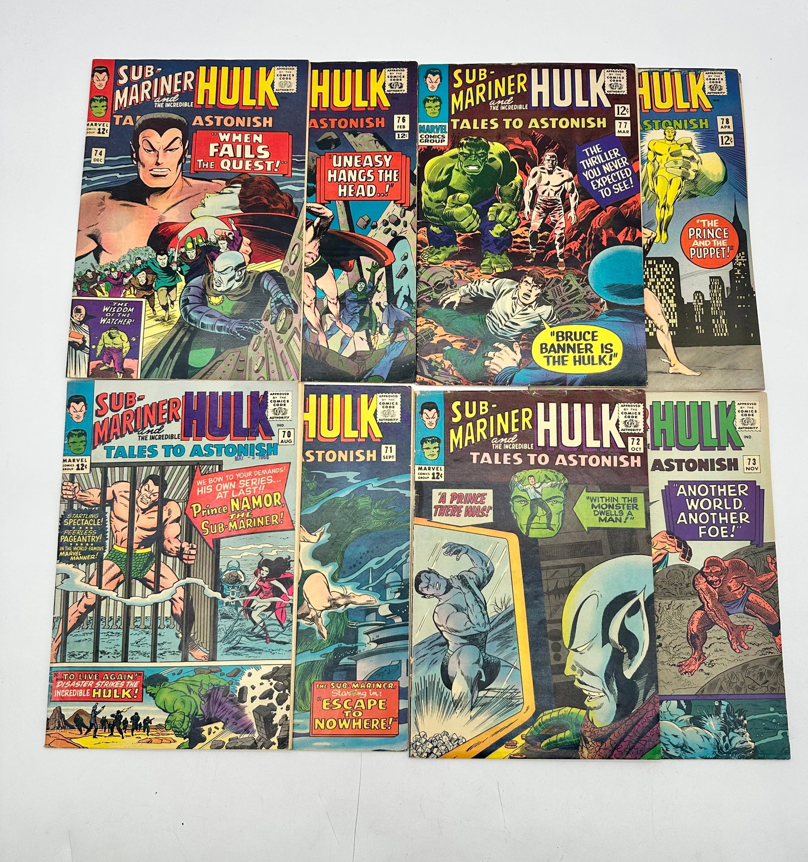 Tales to Astonish #70 1st King Neptune & his Trident 71 72 73 74 76 77 78: Tales to Astonish #70 1st King Neptune & his Trident 71 72 73 74 76 77 78 - condition is as shown in the Photos