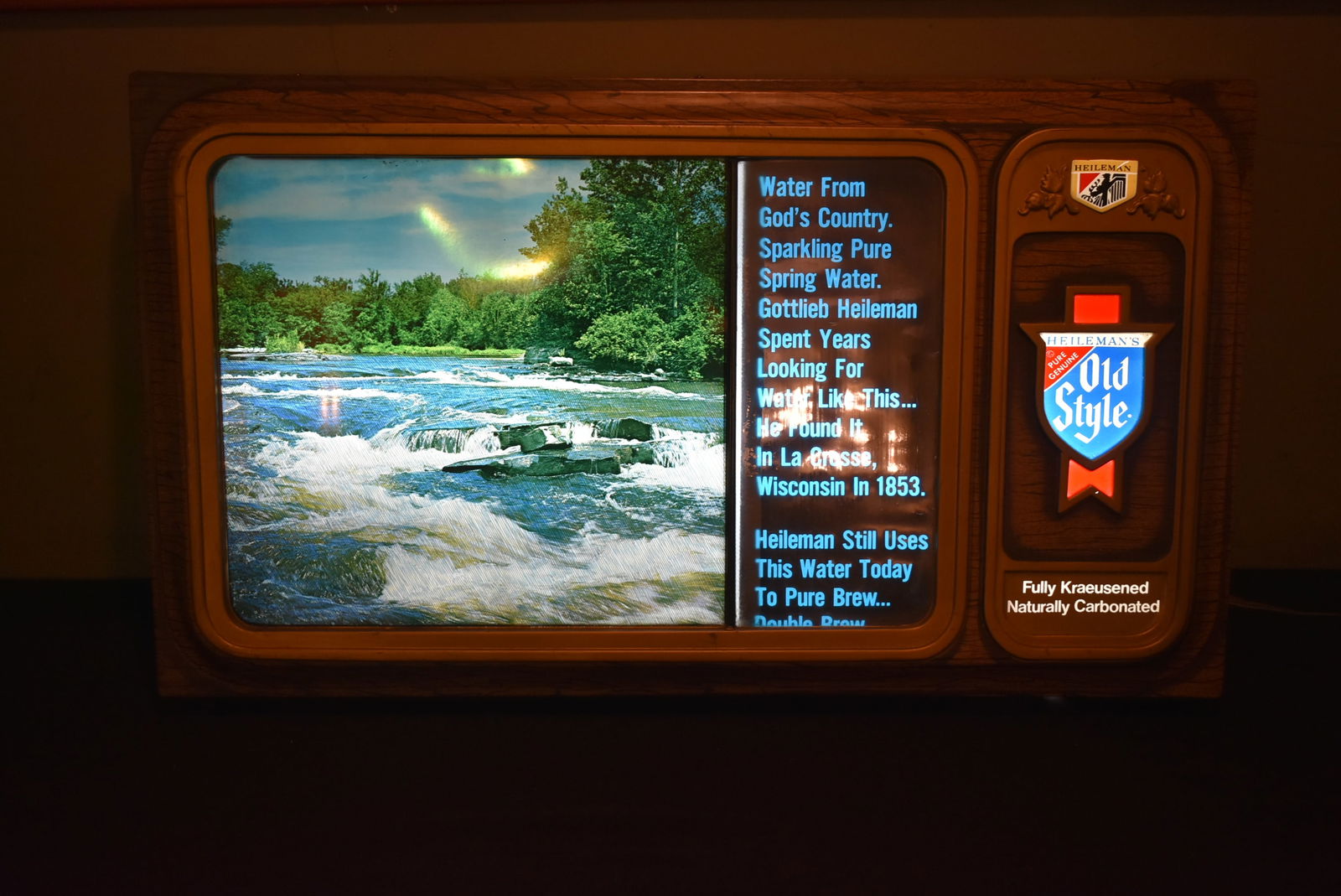 Vintage Old Style Beer Bar Motion Sign Light (1 of 6)