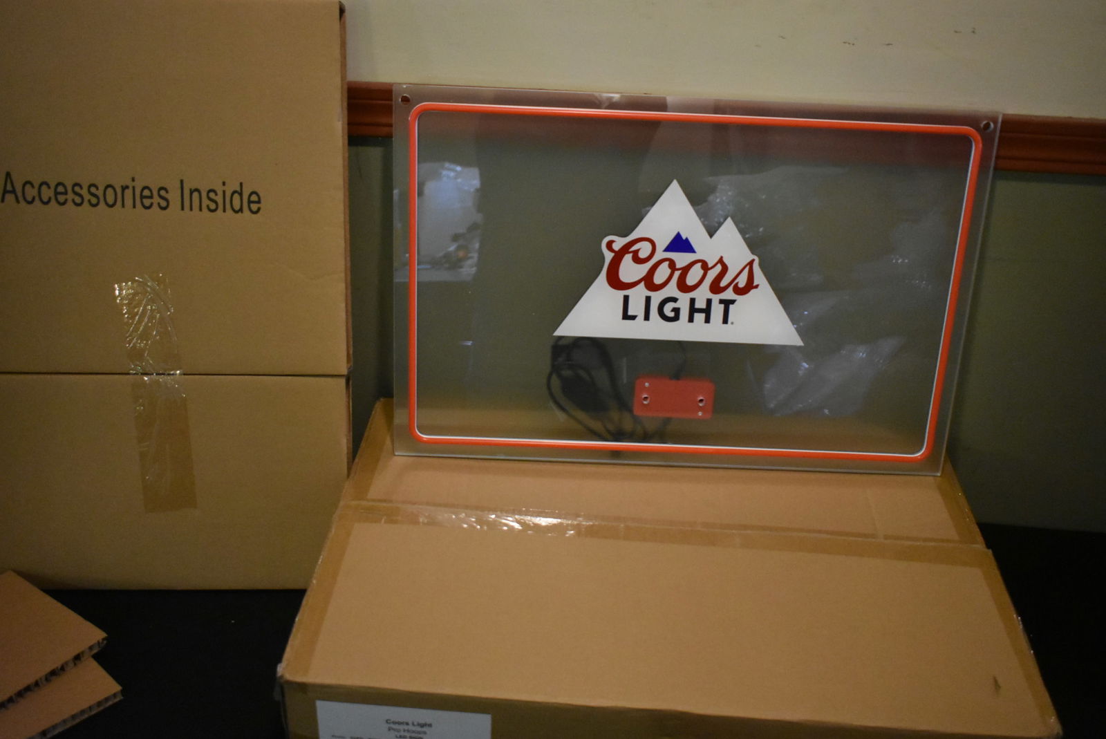 Coors Light "Pro Hoops" LED Basketball Hoop Light Sign NEW IN BOX (1 of 4)