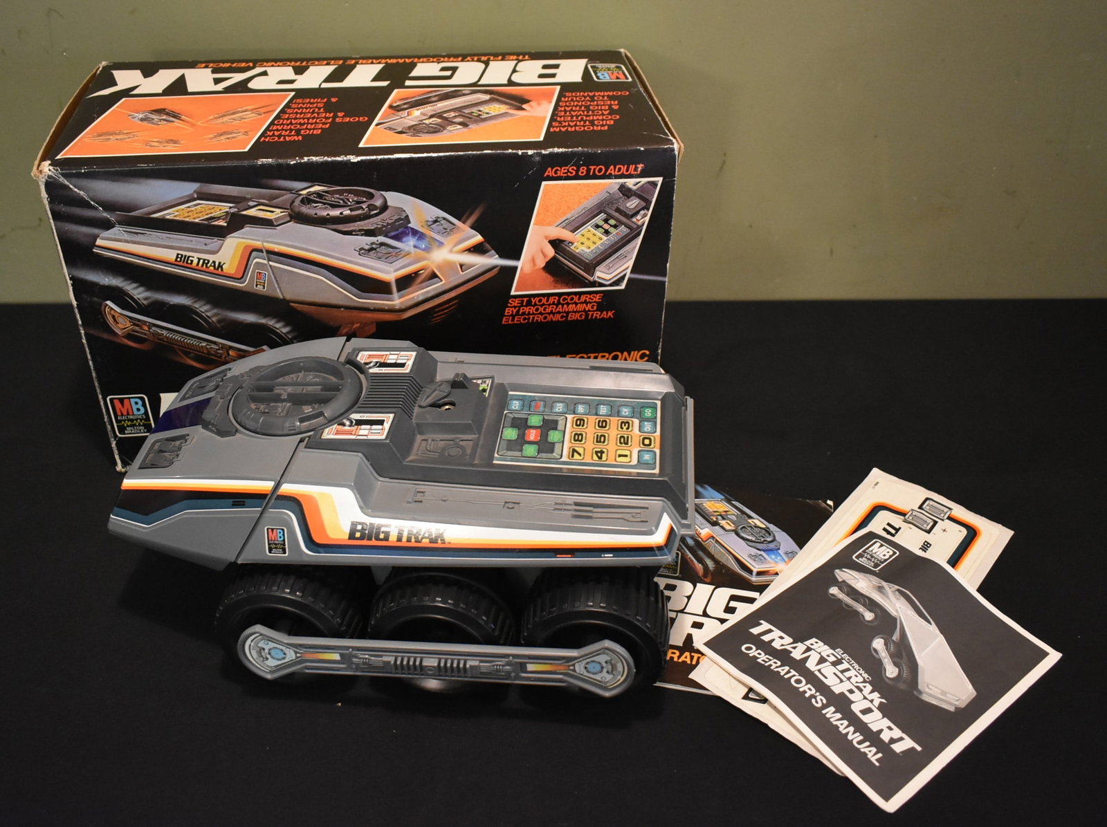 Vintage Milton Bradley BIG TRAK Trak in Original Box: Vintage Milton Bradley BIG TRAK Truck in Original Box. In nice condition with paperwork.
