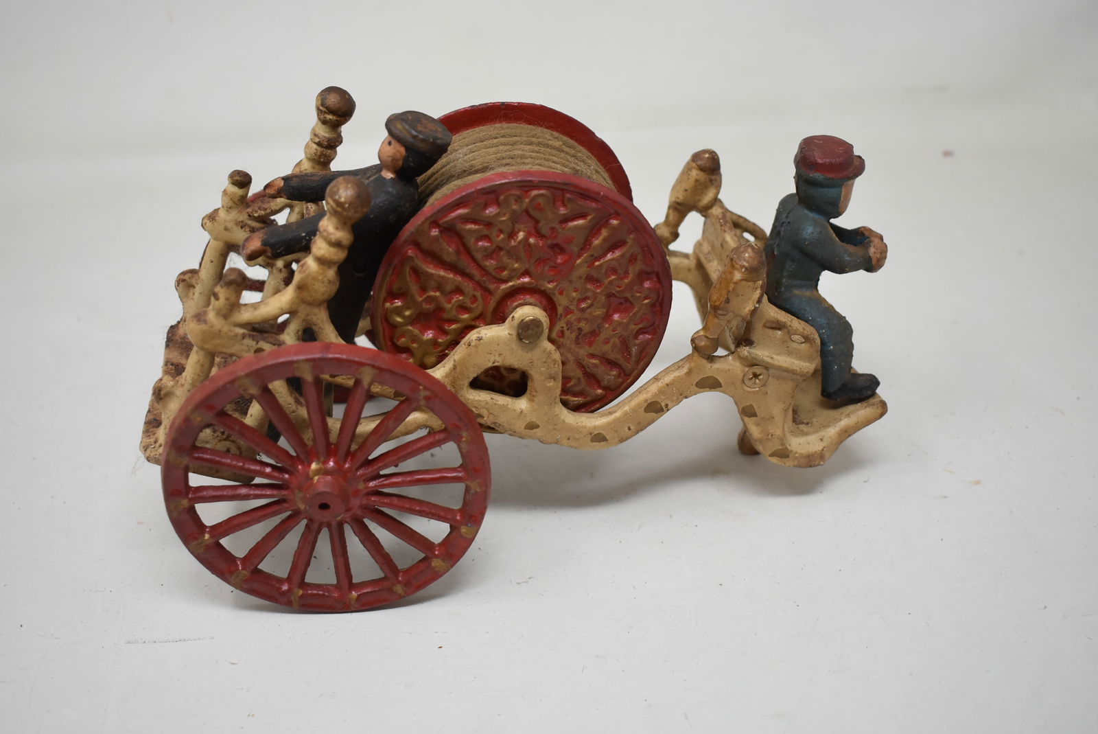 Vintage Cast Iron Fire Engine Pump Truck (1 of 5)