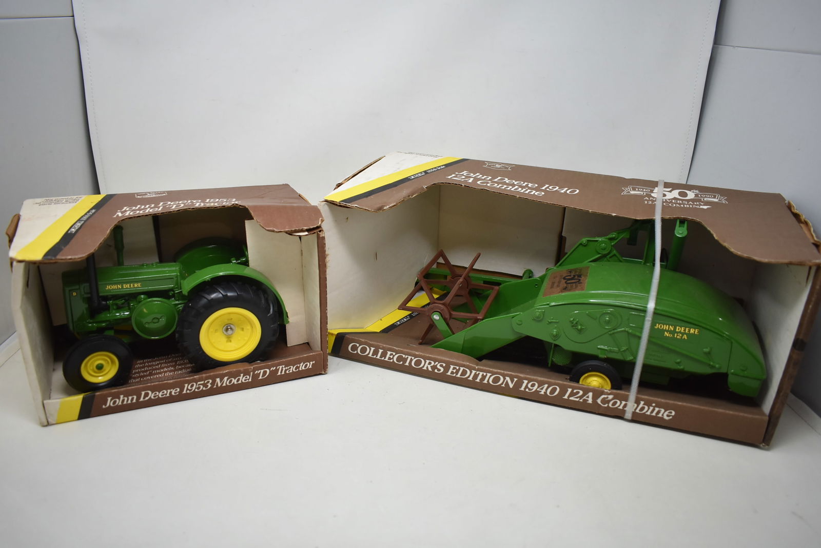 2 ERTL John Deere Metal Tractor & Combine NEW in Box (1 of 5)