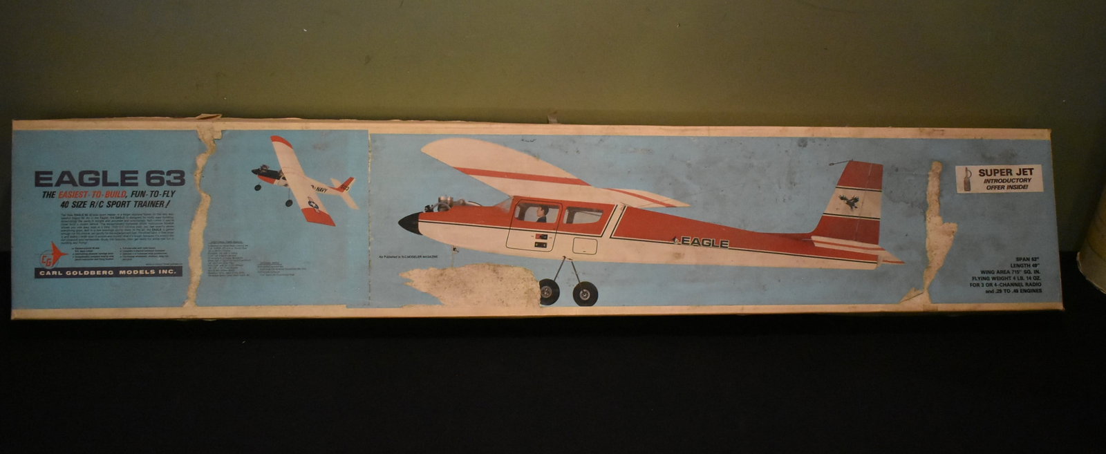 Carl Goldberg RC Plane Model Kit "Eagle 63" G29 Unbuilt (1 of 8)