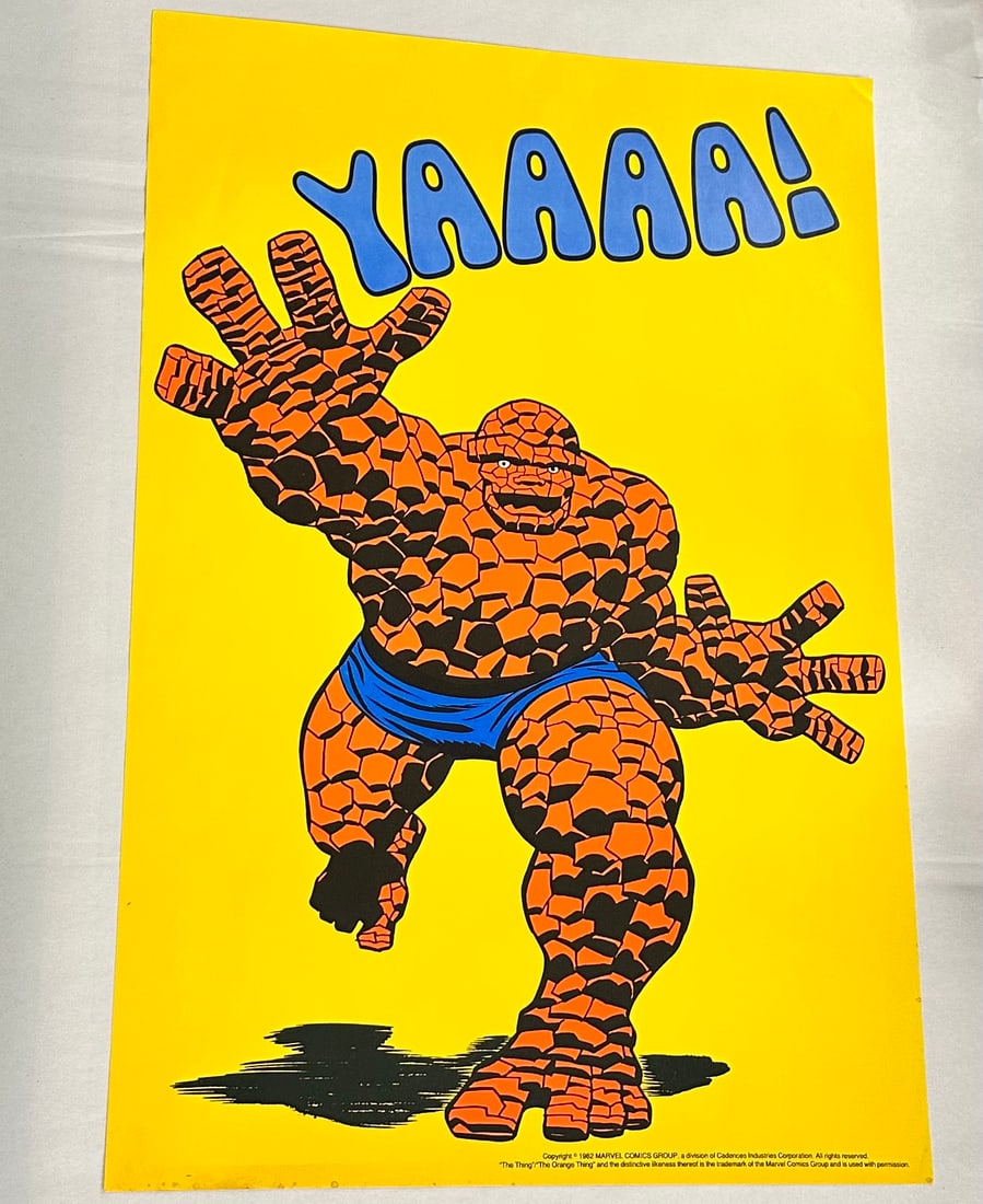 1982 Marvel Comics The Thing HTF Cadences 12" x 18" Poster (1 of 5)