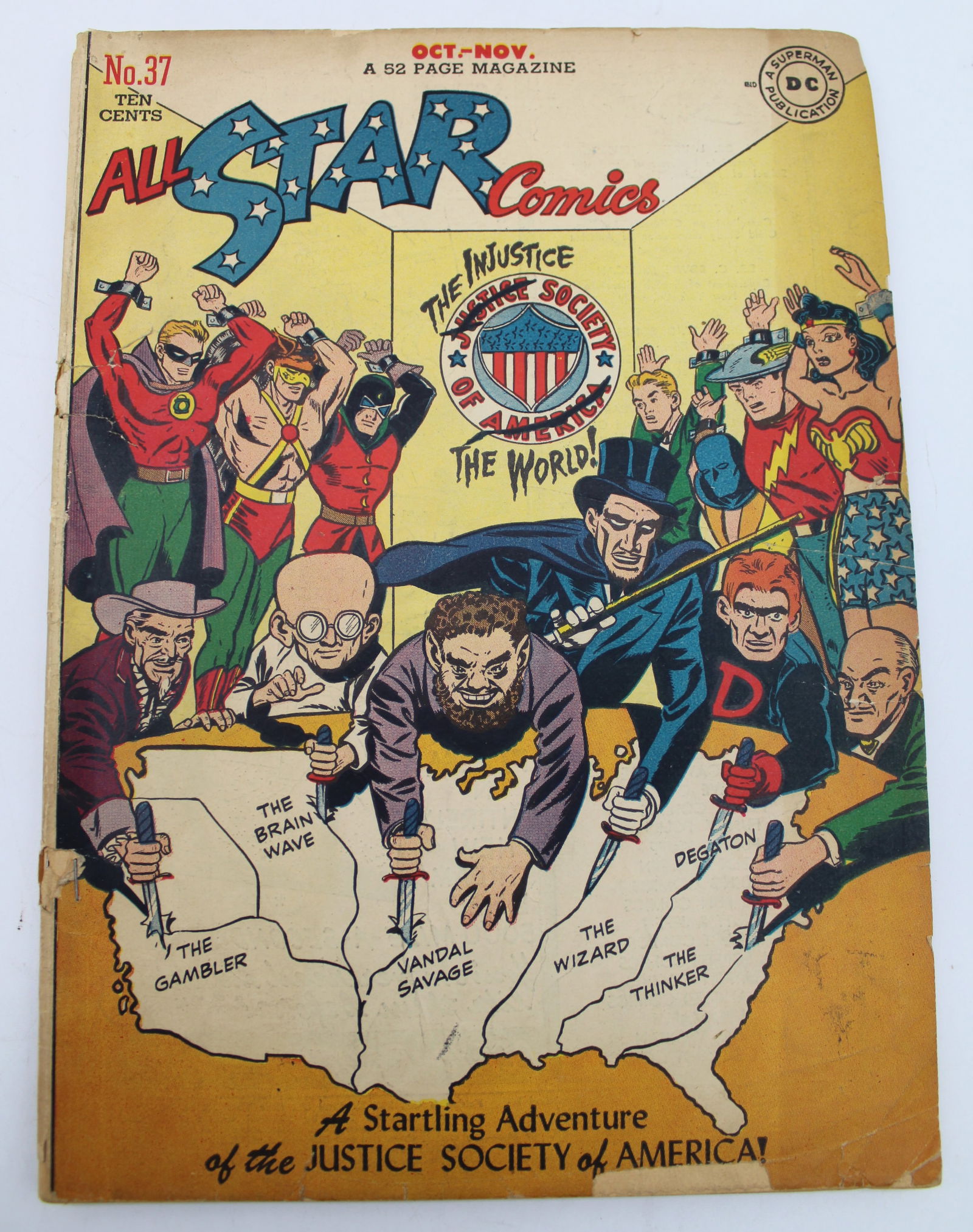 All Star Comics 37 (1947) 1st Team Appearance of Injustice Society (1 of 5)