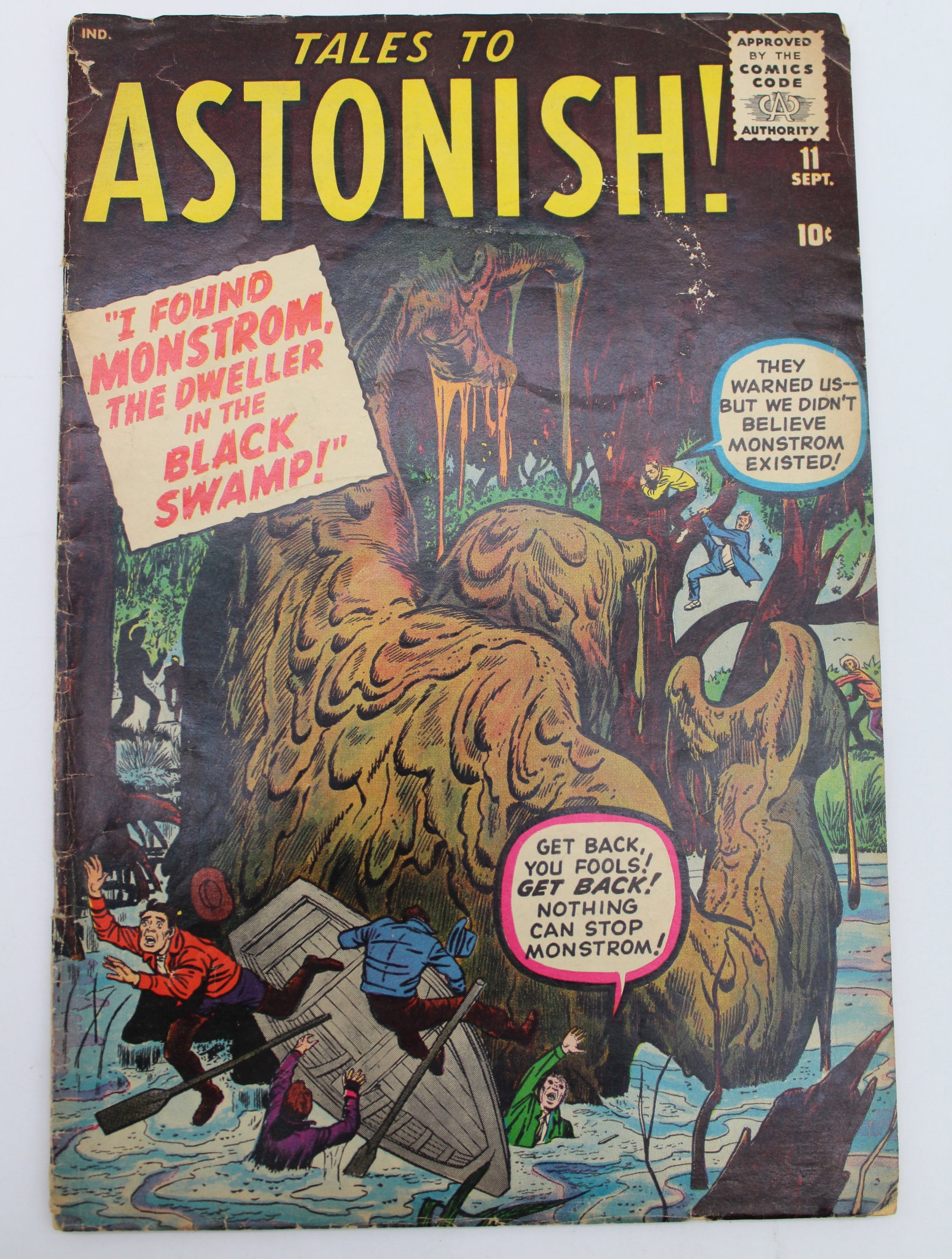 Tales to Astonish #11 - Atlas Comics (1960): Tales to Astonish #11 - Atlas Comics (1960) - cup ring on cover, small tears wear & bends etc. as shown Please See the Photos for condition