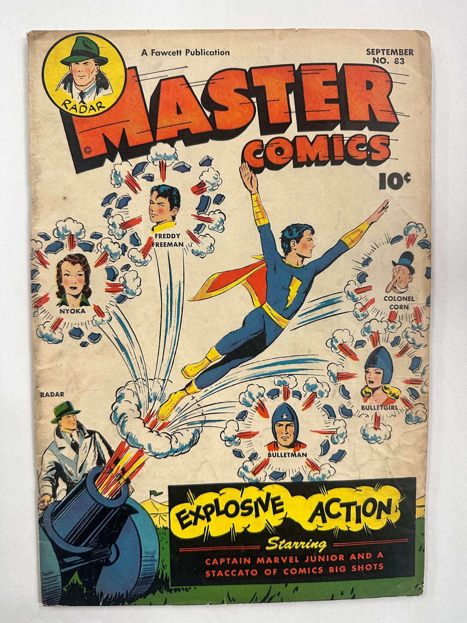 Master Comics #83 (1947) Fawcett Captain Marvel Jr. - Shazam - Bulletman Bulletgirl (1 of 6)