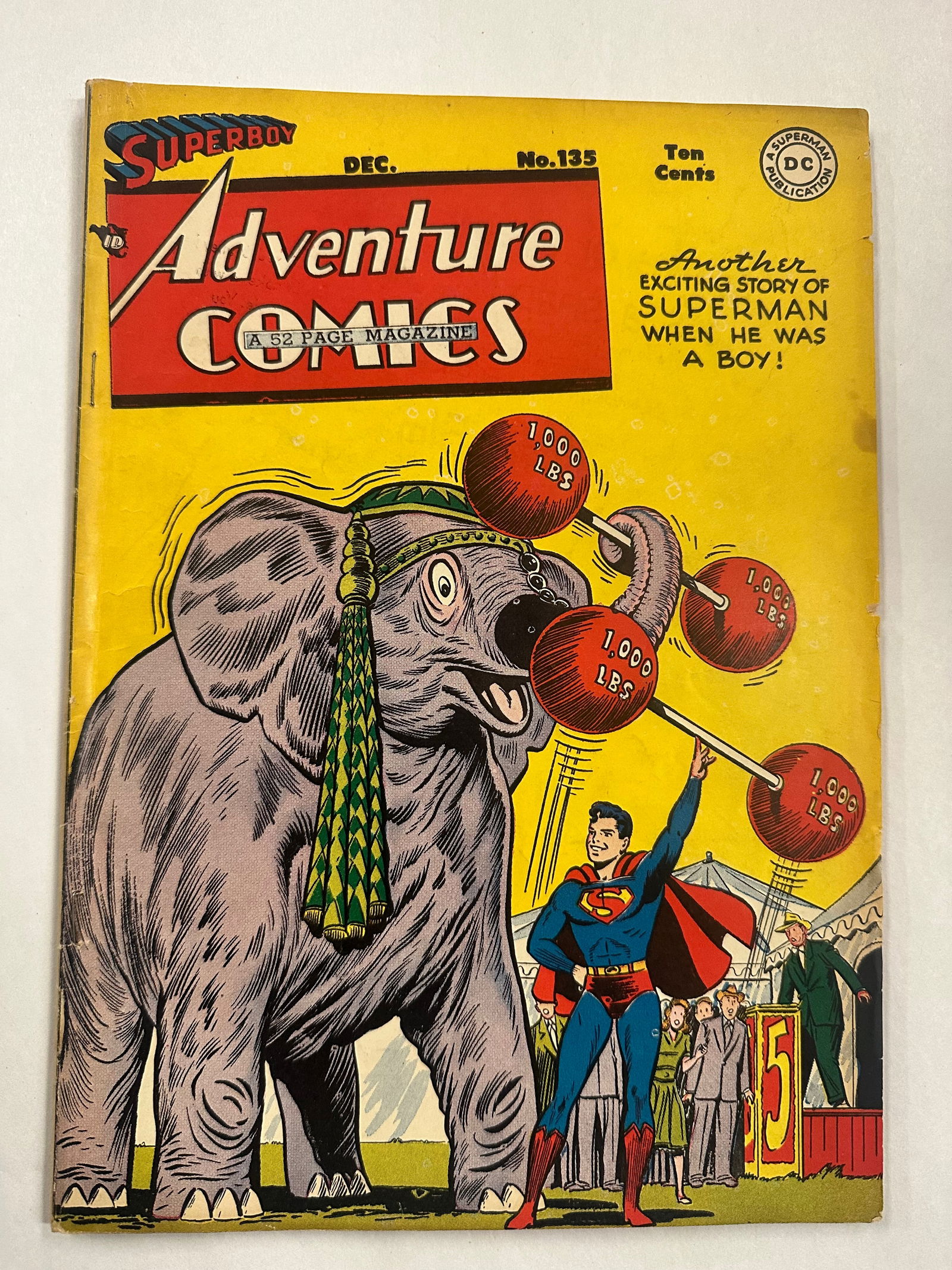 Adventure Comics #135 (1948) Superboy Circus Elephant Cover (1 of 4)