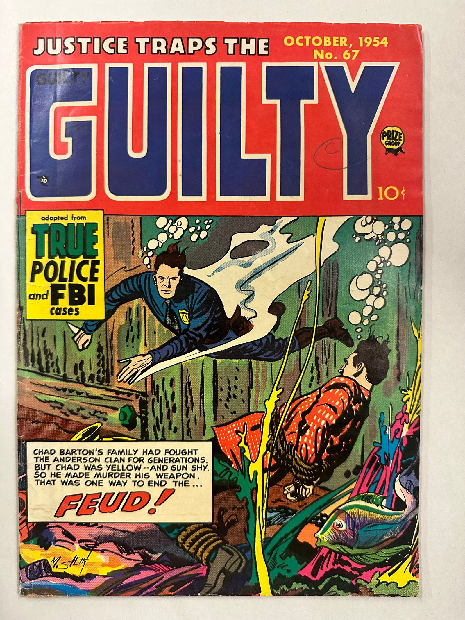 Justice Traps The Guilty #67 (1954) Prize Comics - Golden Age True Crime (1 of 6)