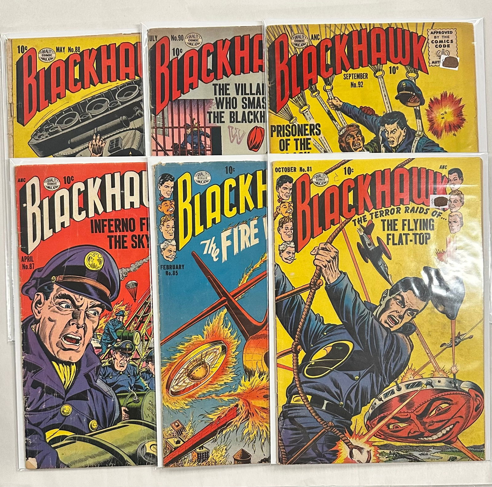 Blackhawk #81 #85 #87 #88 #90 #92 (1 of 12)