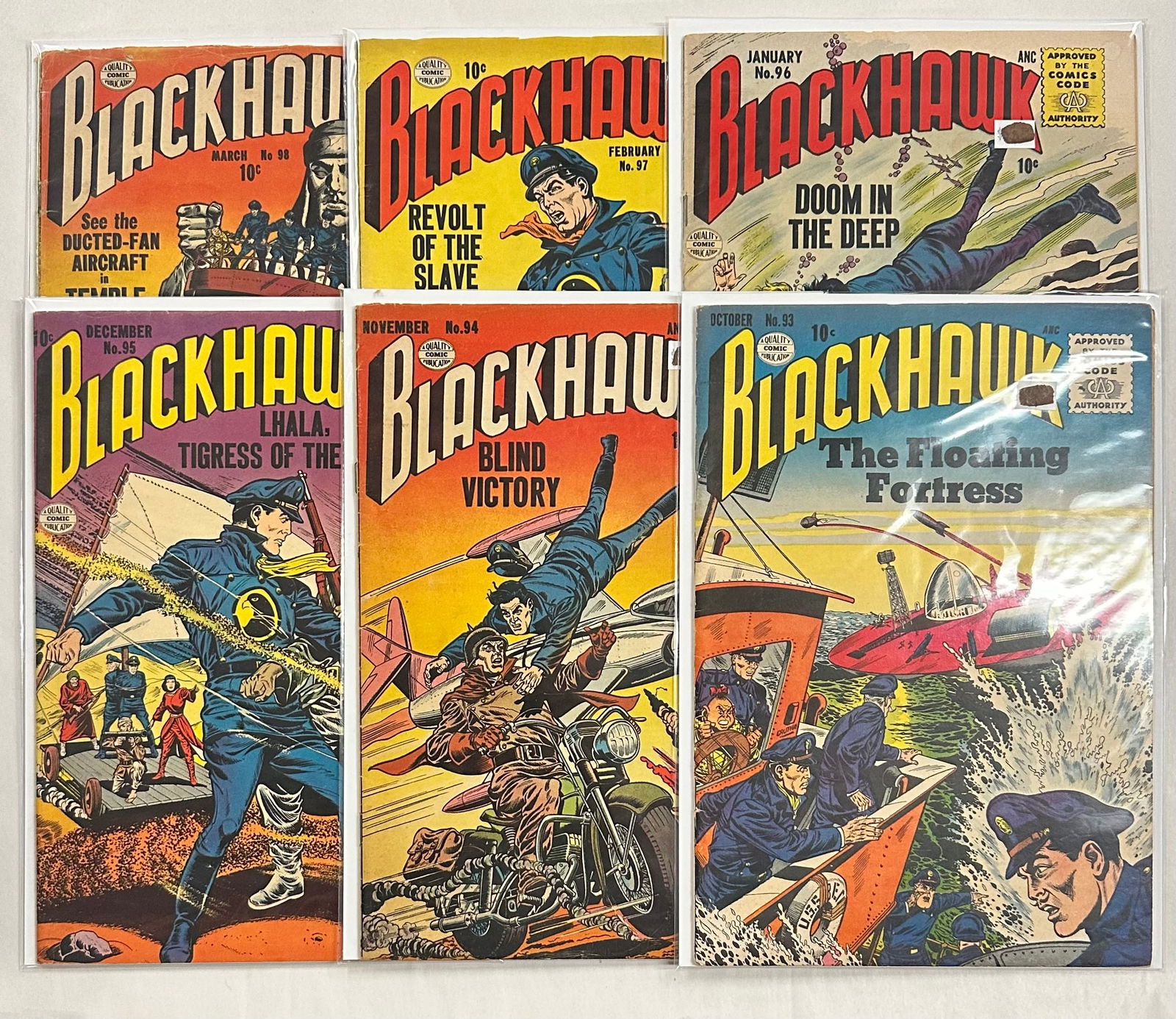 Blackhawk #93 #94 #95 #96 #97 #98 (1 of 7)