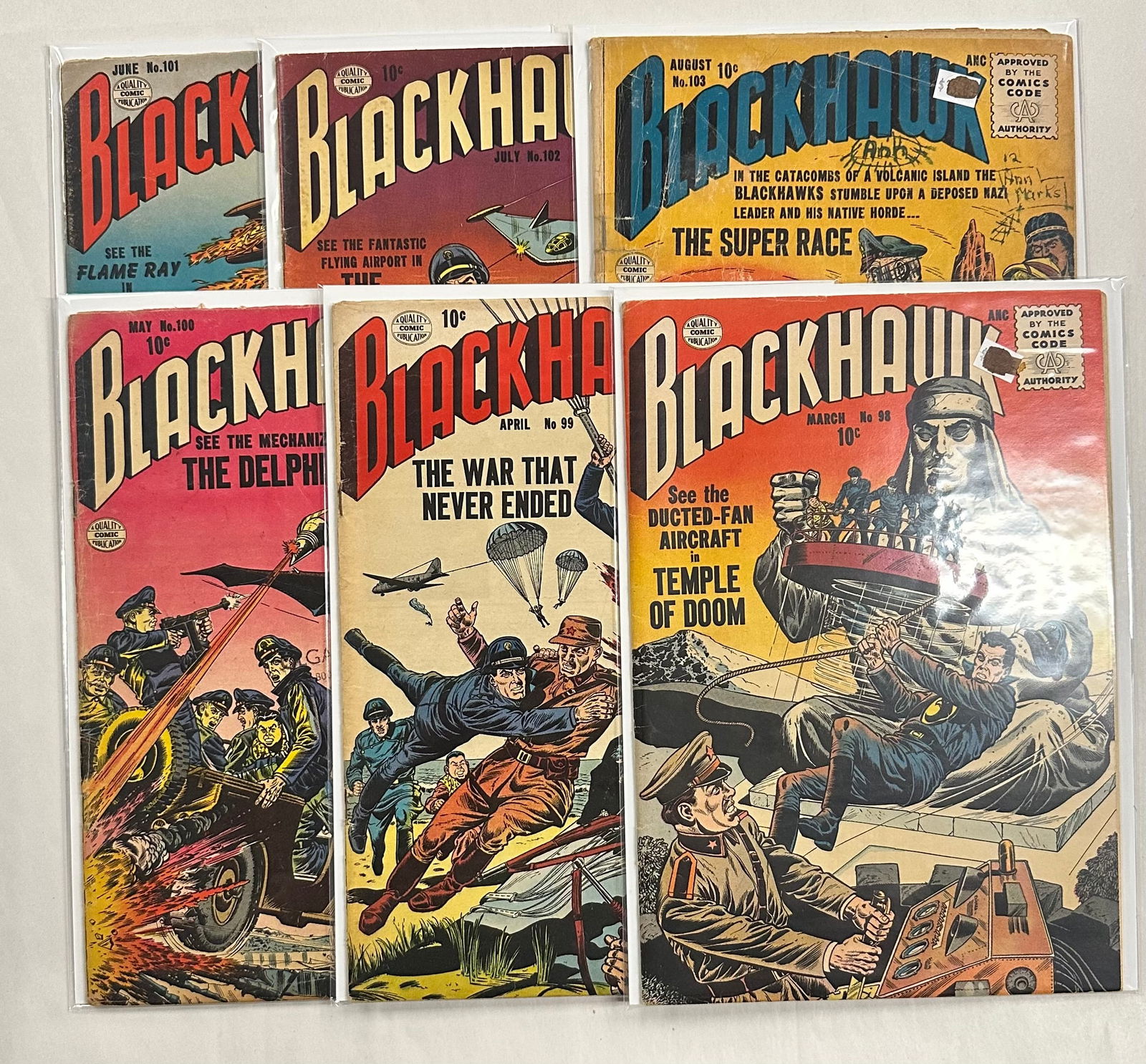 Blackhawk #98 #99 #100 #101 #102 #103 (1 of 10)