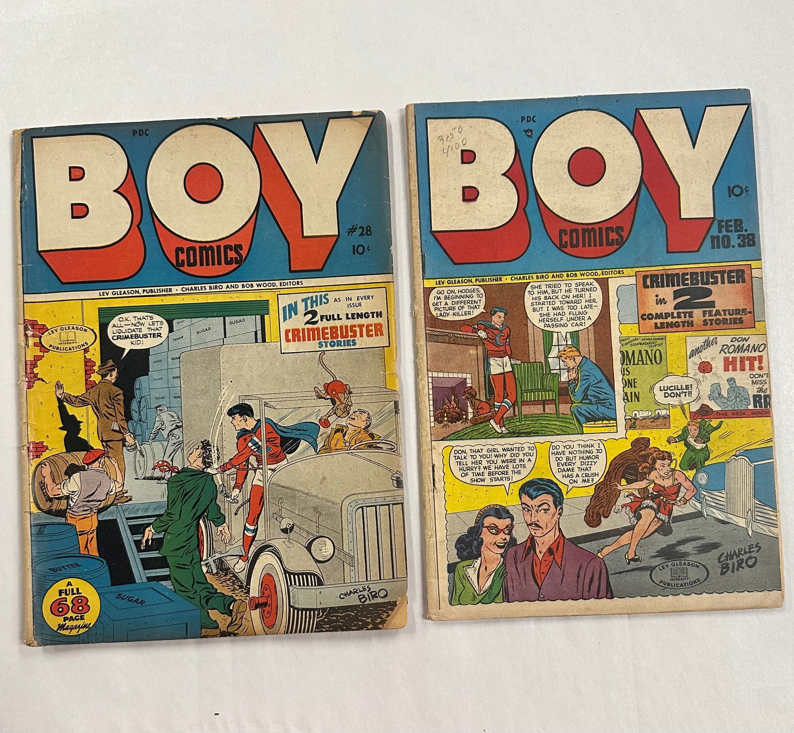 Boy Comics #28 & #38 Lev Gleason (1946-48) (1 of 7)
