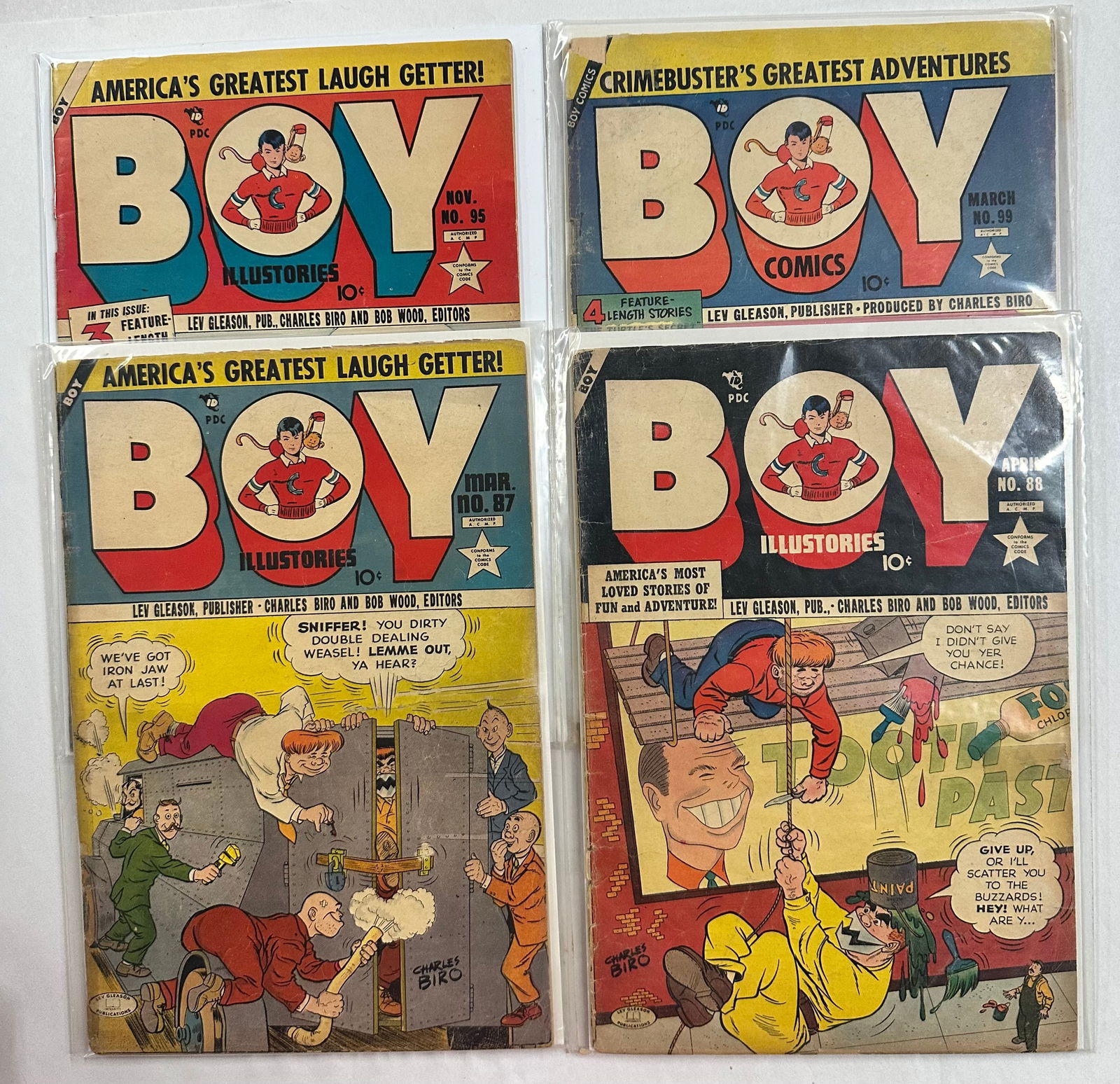 Boy Comics #87 #88 #95 #99 Lev Gleason (1953-54) (1 of 5)