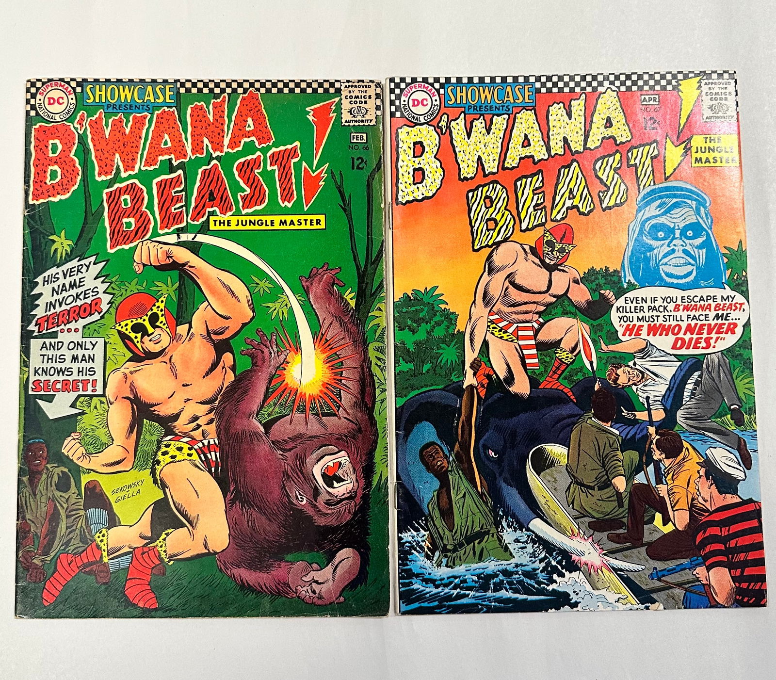 Showcase #66 & #67 1st B'Wana Beast the Jungle Master: Showcase #66 & #67 B'Wana Beast the Jungle Master - book may have Bends, tears, wear etc. - see Photos for condition.