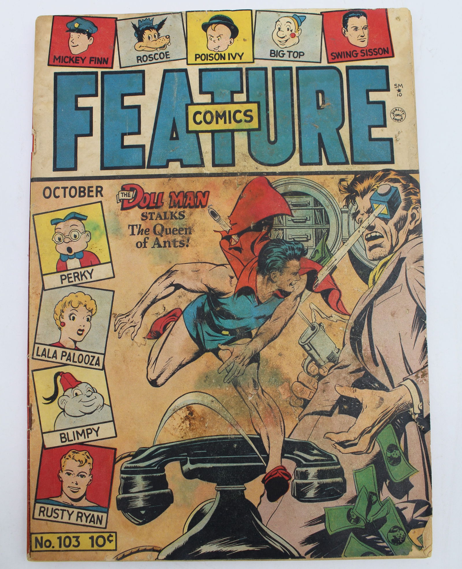 Feature Comics #103 (1946) Doll Man - Lala Palooza - Rusty Ryan (1 of 2)