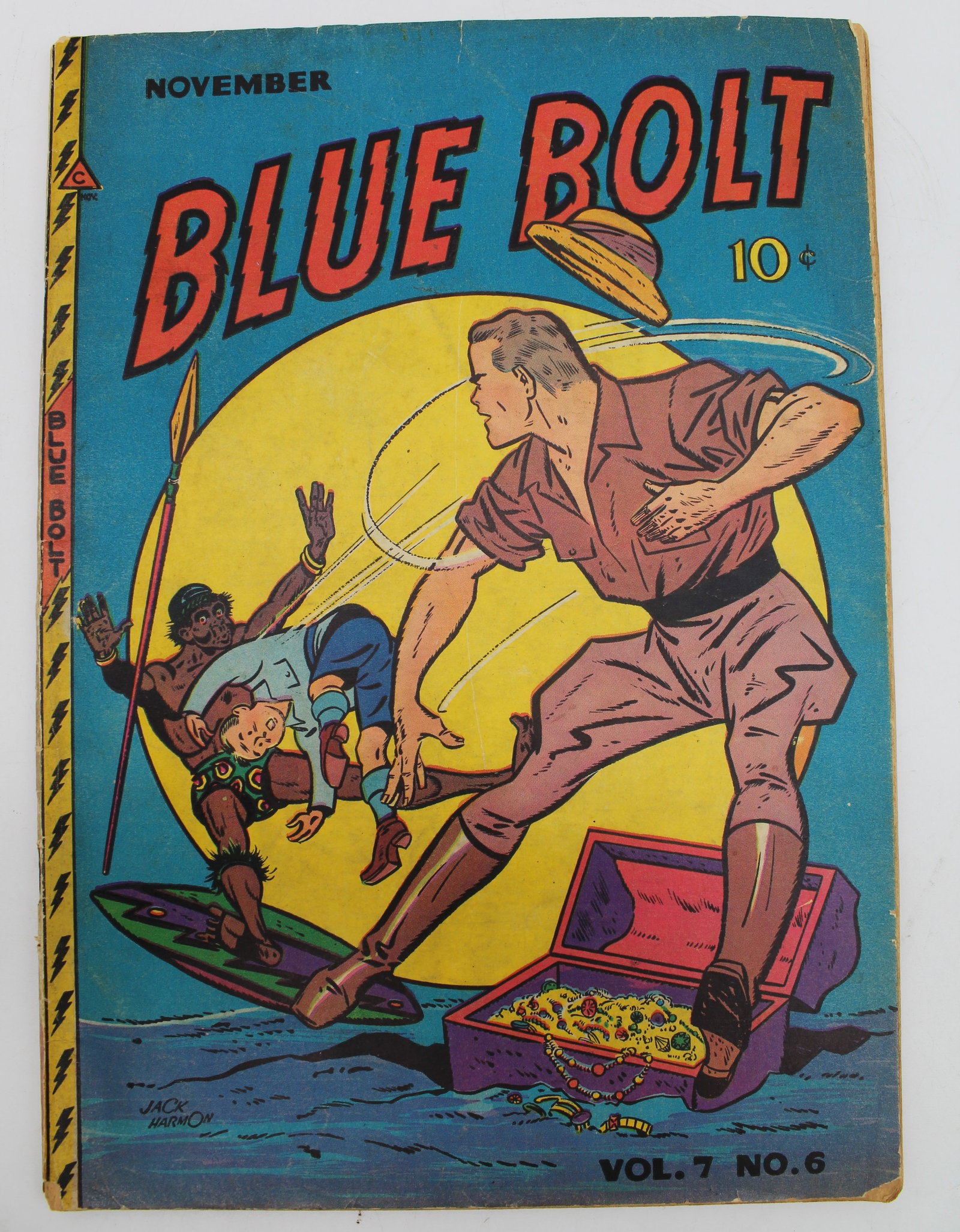 Blue Bolt Vol.7 No.6 (1946): Blue Bolt Vol.7 No.6 (1946) - book may have Bends, tears, wear etc. - see Photos for condition.