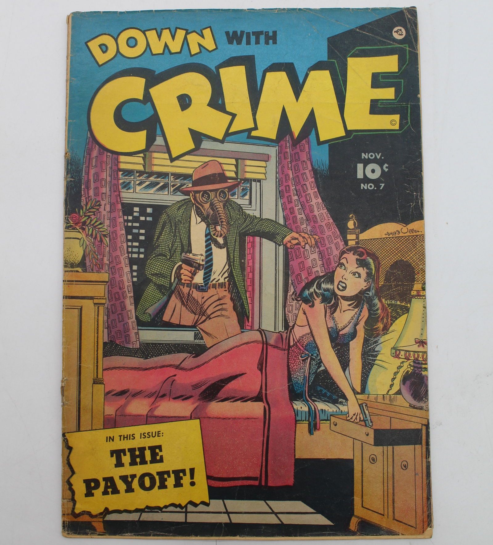Down with Crime #7 (1952) Fawcett Scarce Final Issue (1 of 7)