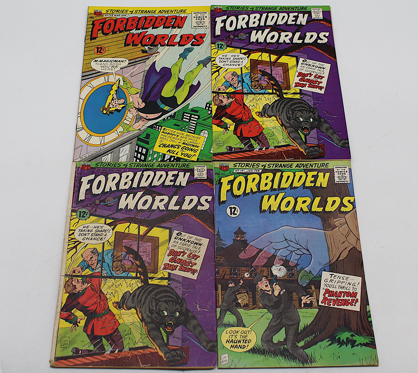 4 Issues of Forbidden Worlds #134 #140 (x2) #141: 4 Issues of Forbidden Worlds #134 #140 (x2) #141 - books may have Bends, tears, wear etc. - see Photos for condition.