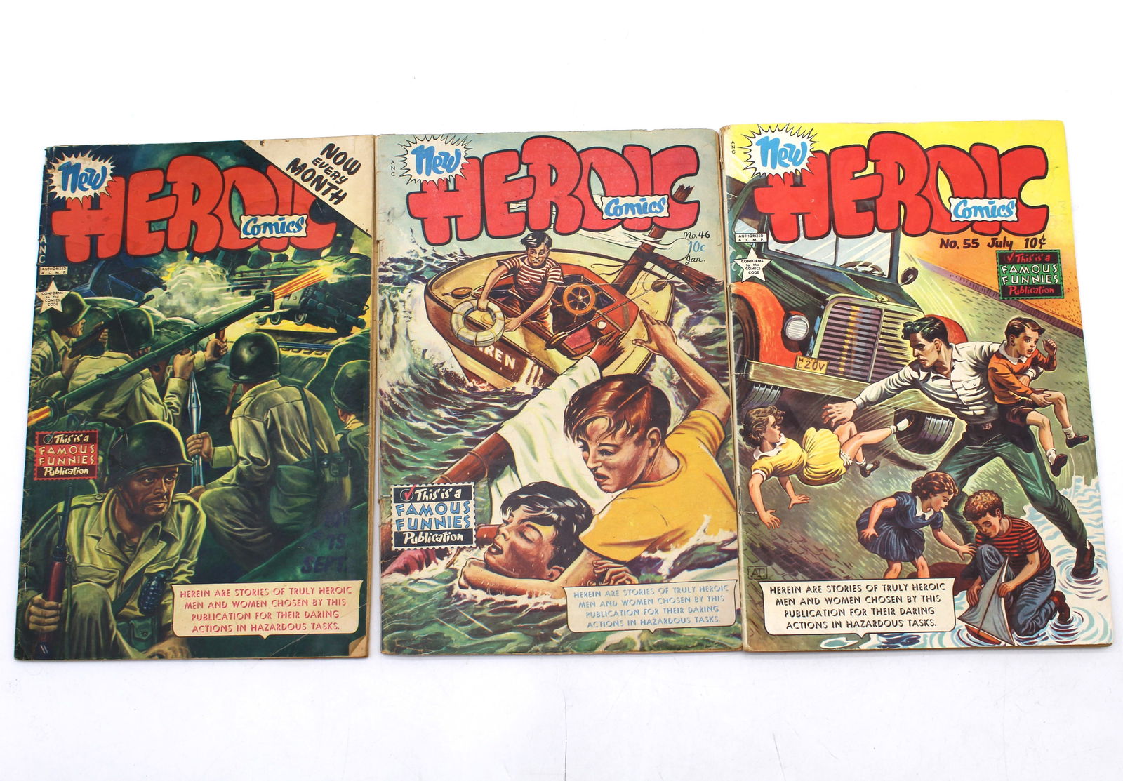 3 Issues of New Heroic Comics #46 #55 #75 (1 of 7)