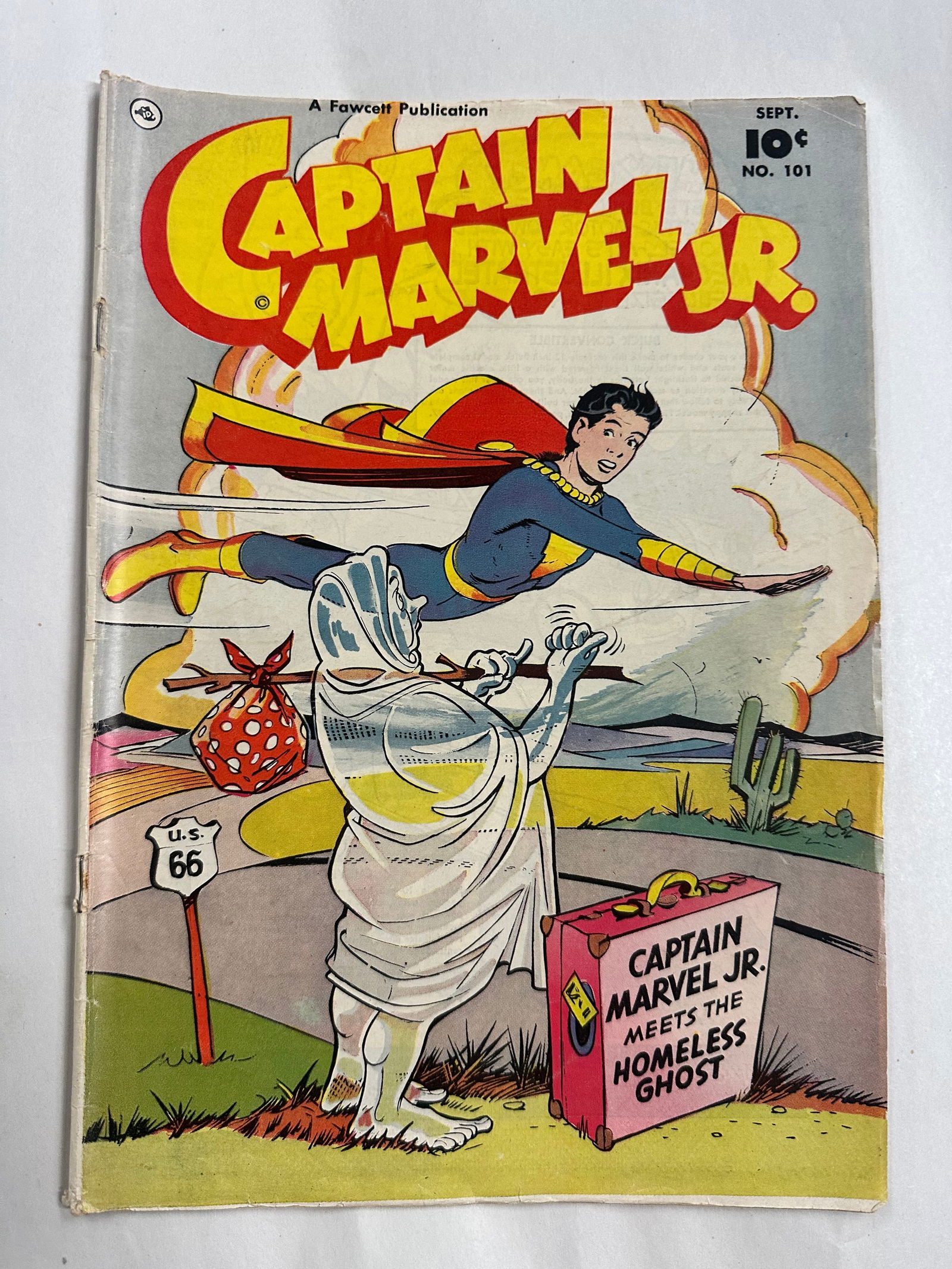 Captain Marvel Jr. #101 (1951) Meets the Homeless Ghost: Captain Marvel Jr. #101 (1951) Meets the Homeless Ghost - book may have Bends, tears, wear etc. - see Photos for condition.