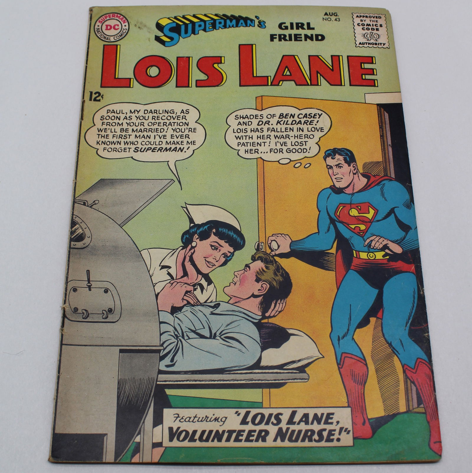 Superman's Girlfriend Lois Lane #43 (1963) Volunteer Nurse: Superman's Girlfriend Lois Lane #43 (1963) Volunteer Nurse - book may have Bends, tears, wear etc. - see Photos for condition.