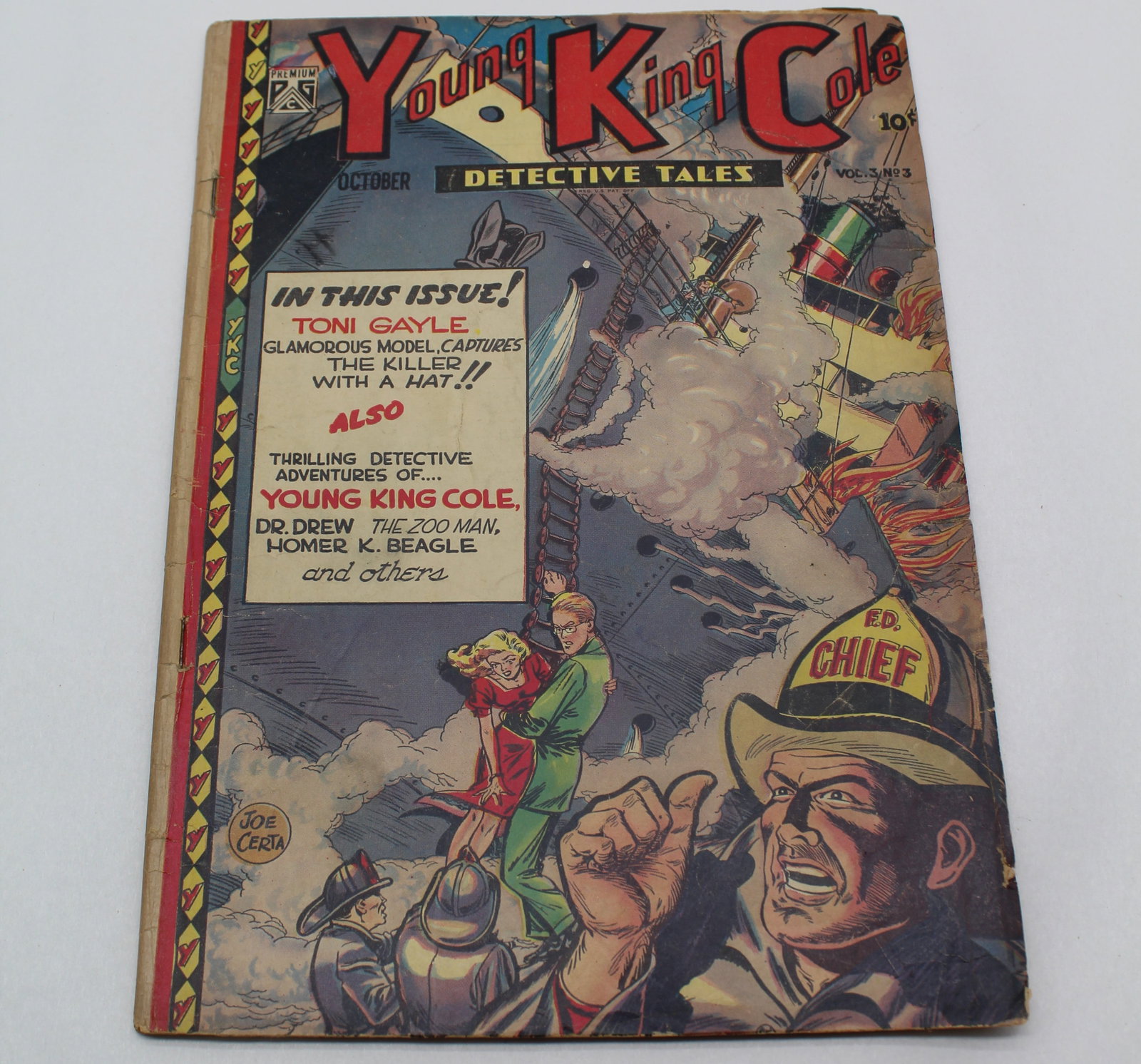 Young King Cole Detective Tales Vol.3 #3 (1947): Young King Cole Detective Tales Vol.3 #3 (1947) - book may have Bends, tears, wear etc. - see Photos for condition.