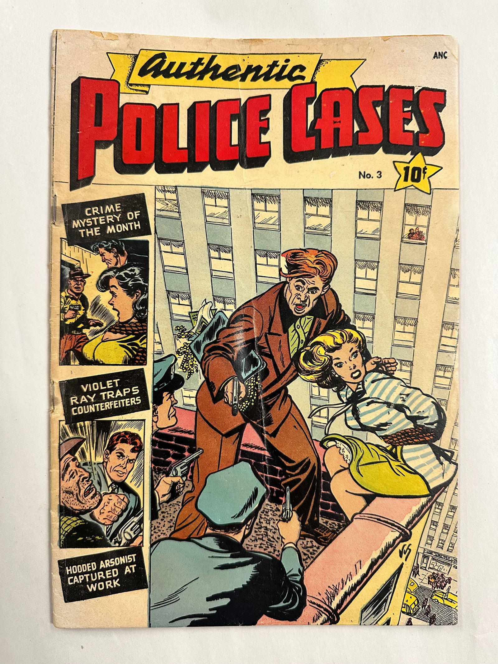 Authentic Police Cases #3 - Referenced in Seduction of the Innocent - HTF Comic Book (1 of 6)