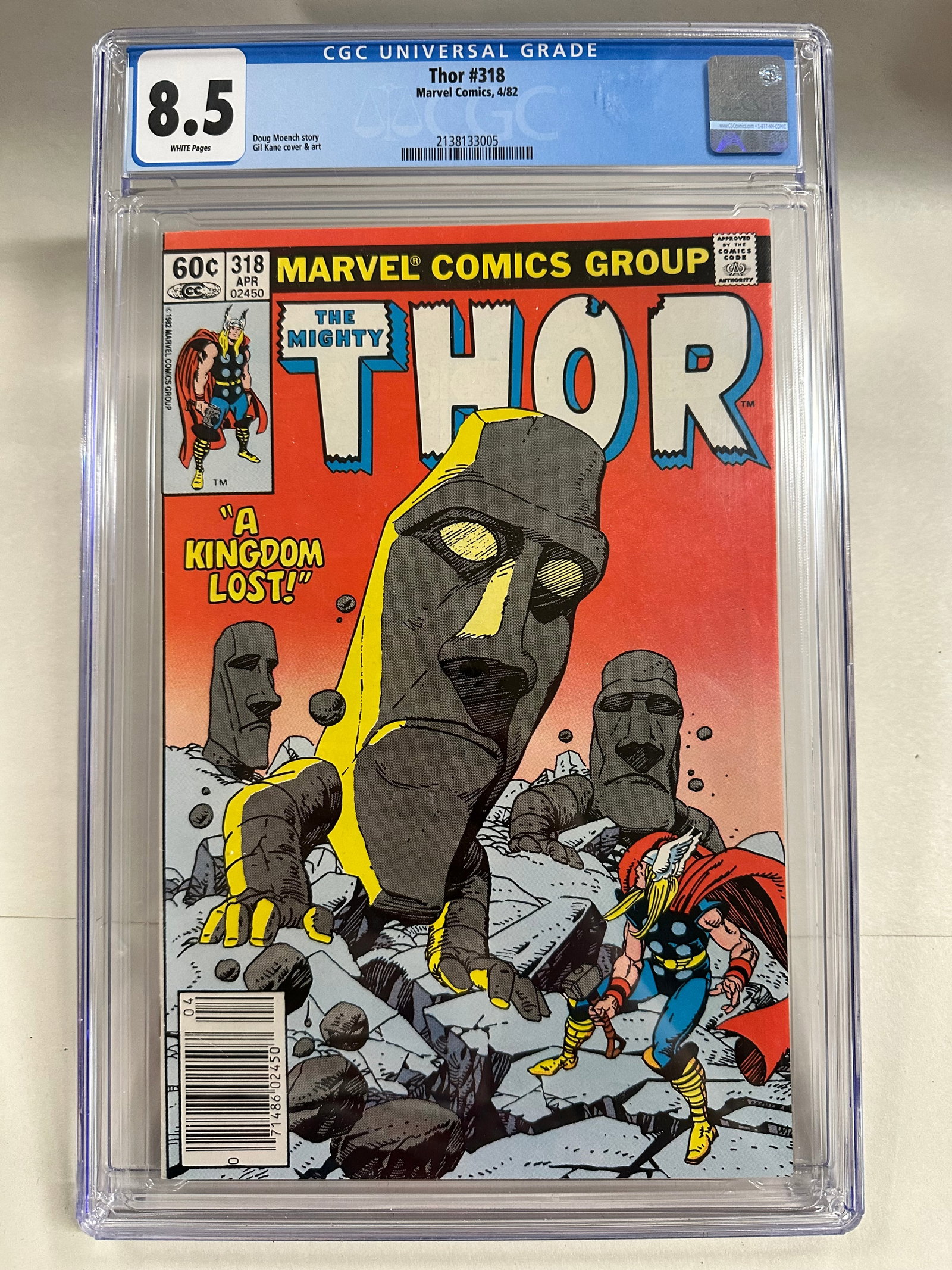 Thor #318 (1982) Graded CGC 8.5: Thor #318 (1982) Graded CGC 8.5 -CGC Graded Case in Good Shape