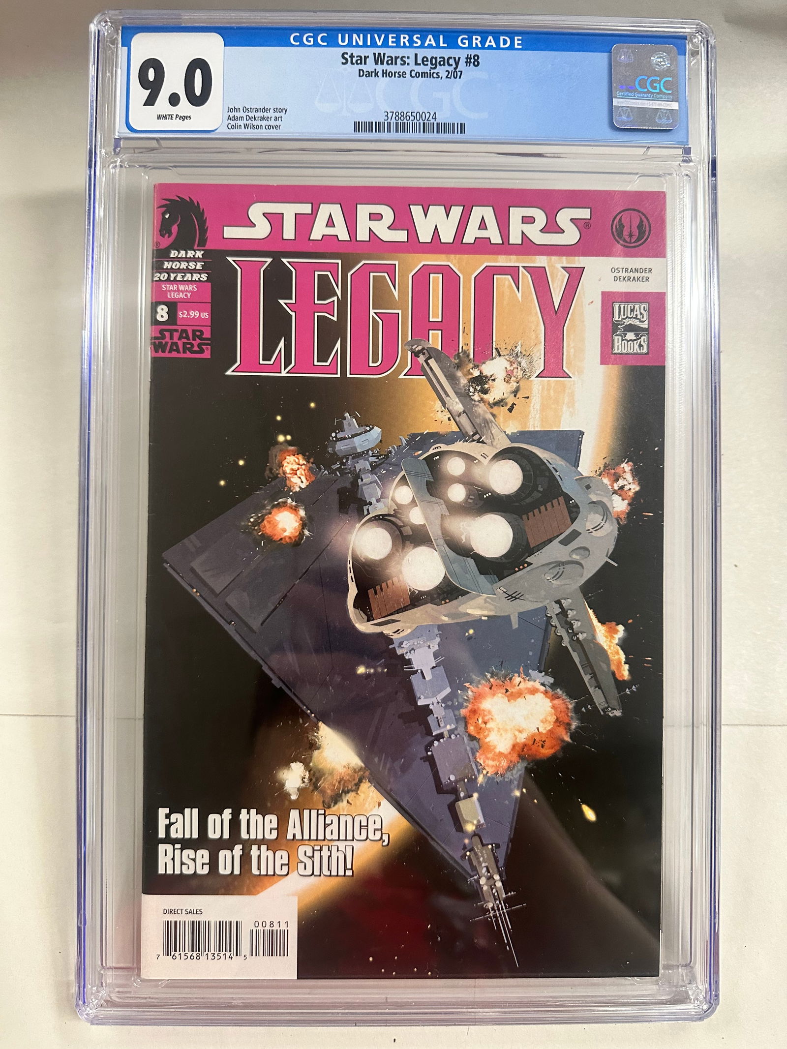 Star Wars: Legacy #8 (2007) Graded CGC 9.0 (1 of 2)