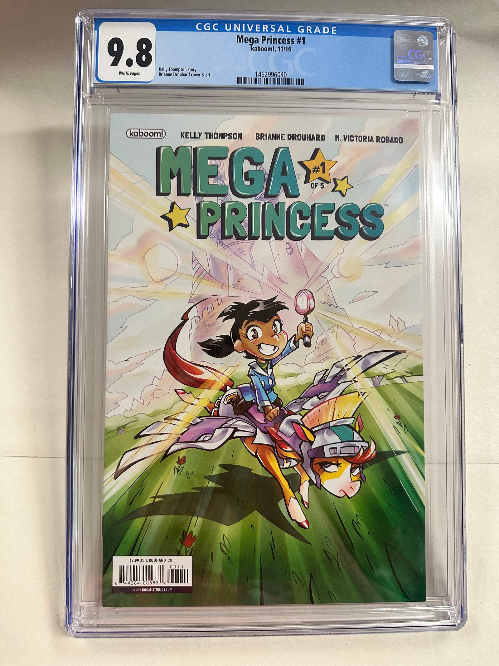 Mega Princess #1 (2016) Graded CGC 9.8: Mega Princess #1 (2016) Graded CGC 9.8 -CGC Graded Case in Good Shape